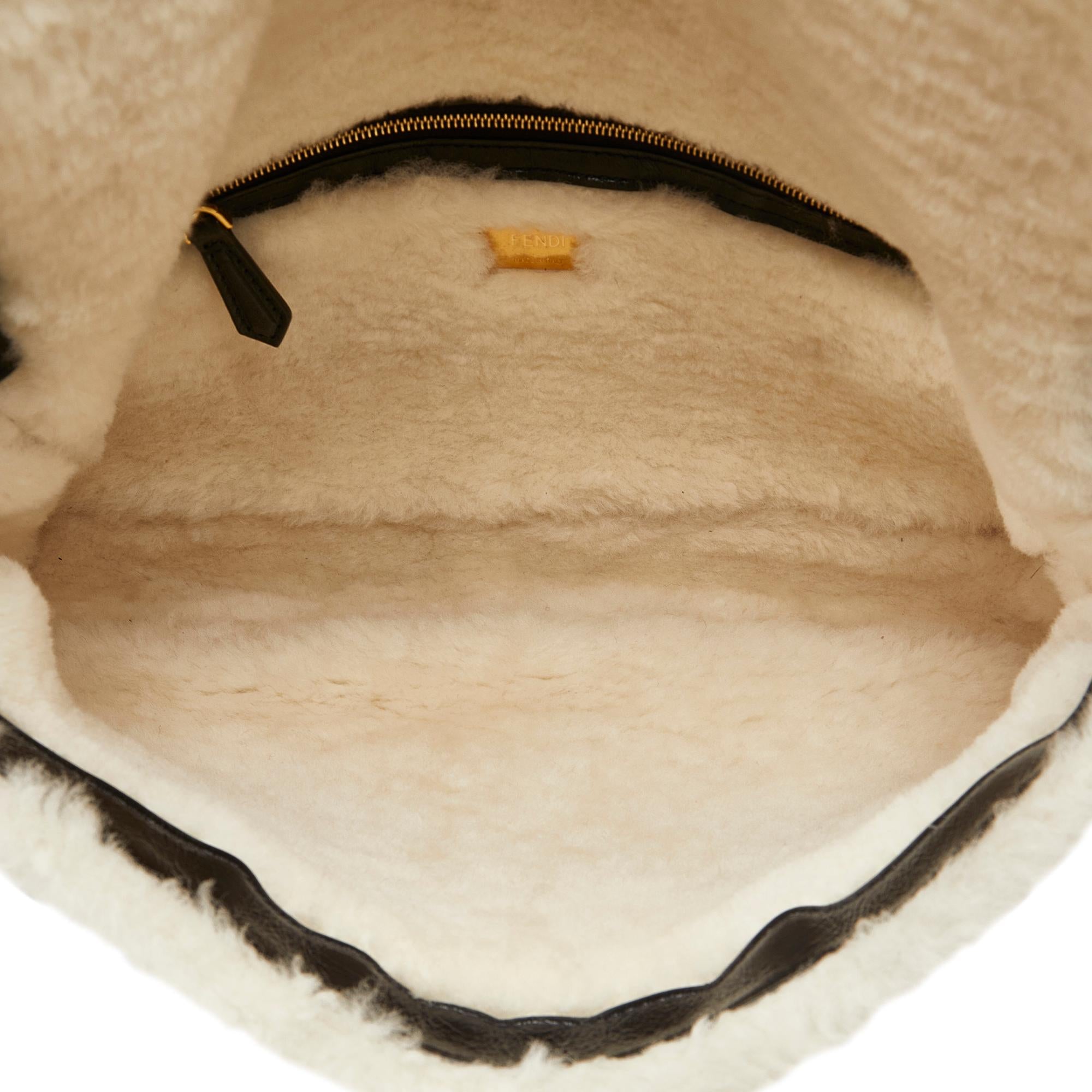 Fendi Large Shearling Baguette (SHG-Rdq63a)