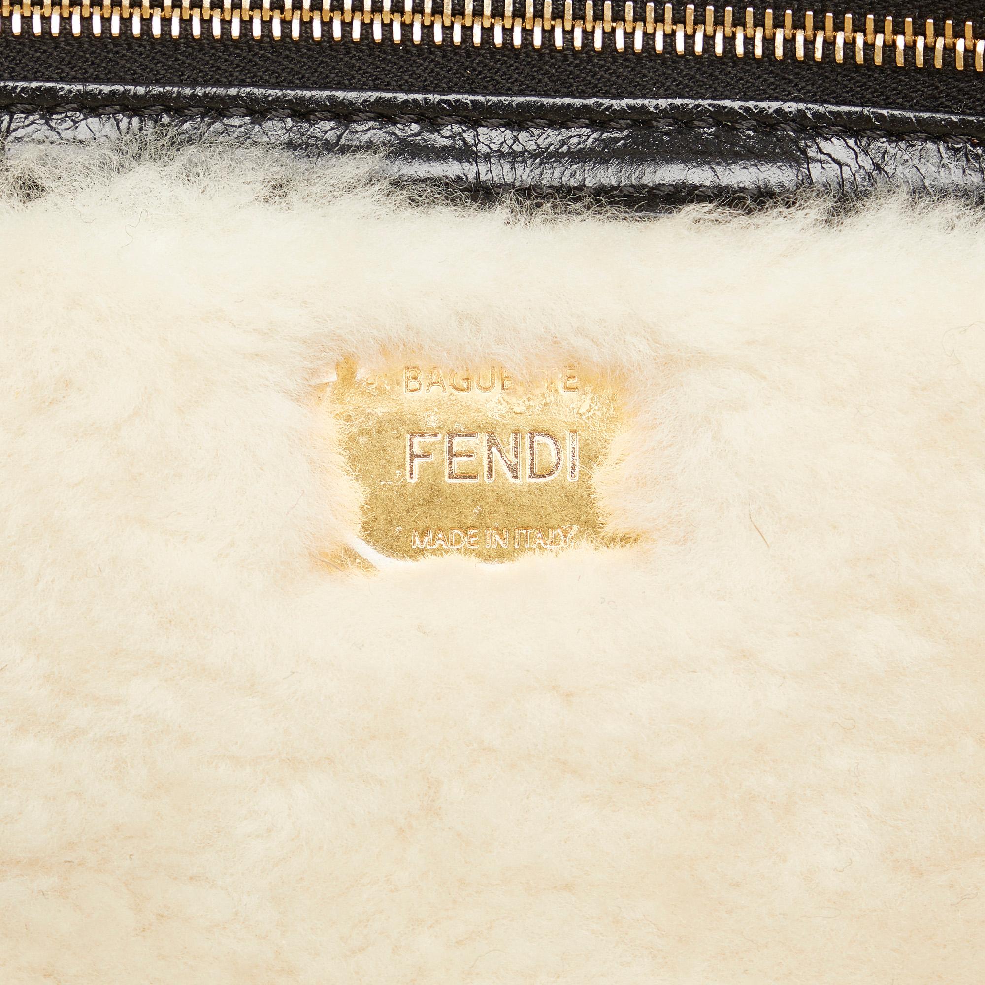 Fendi Large Shearling Baguette (SHG-Rdq63a)