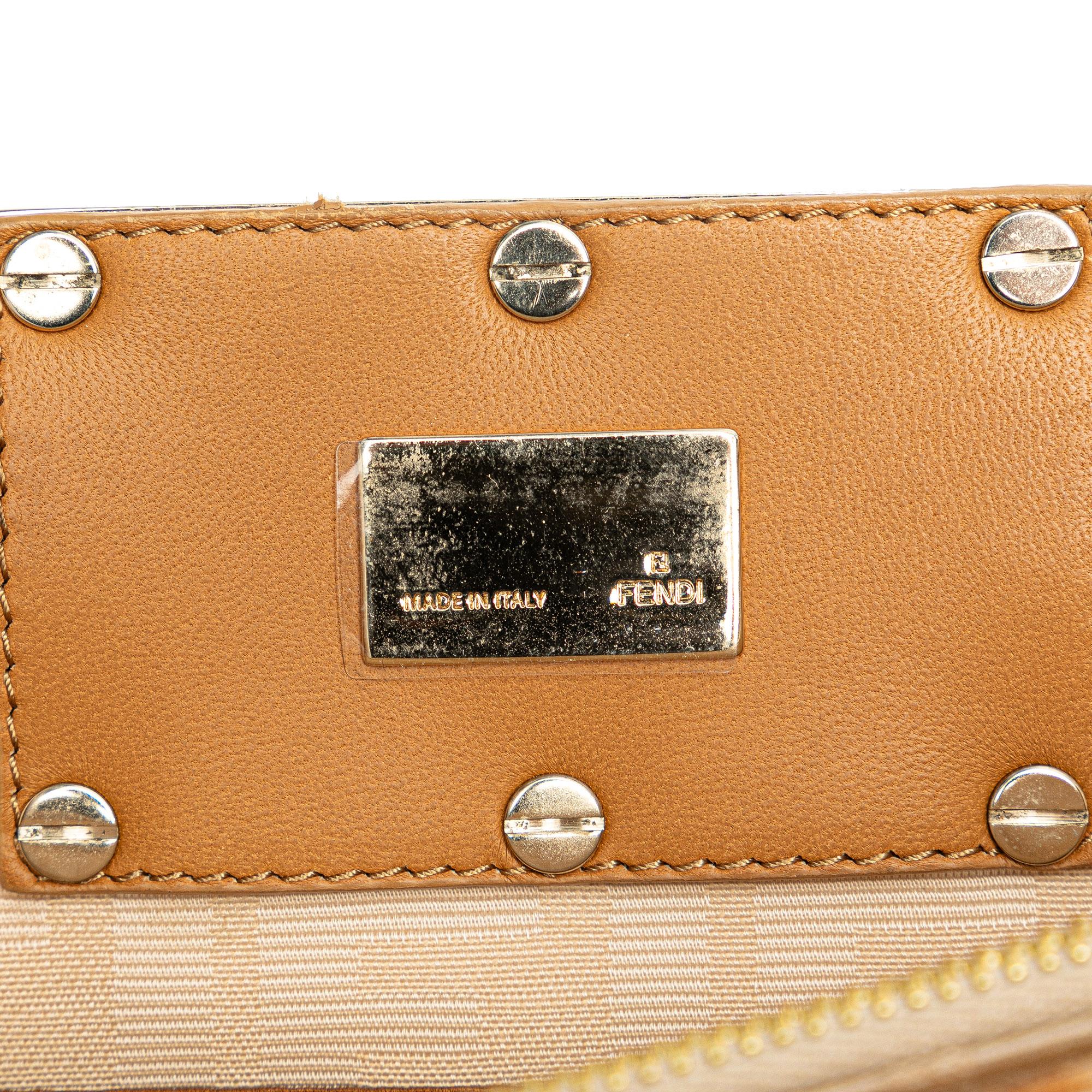 Fendi Large Zucca Canvas Mia Tote