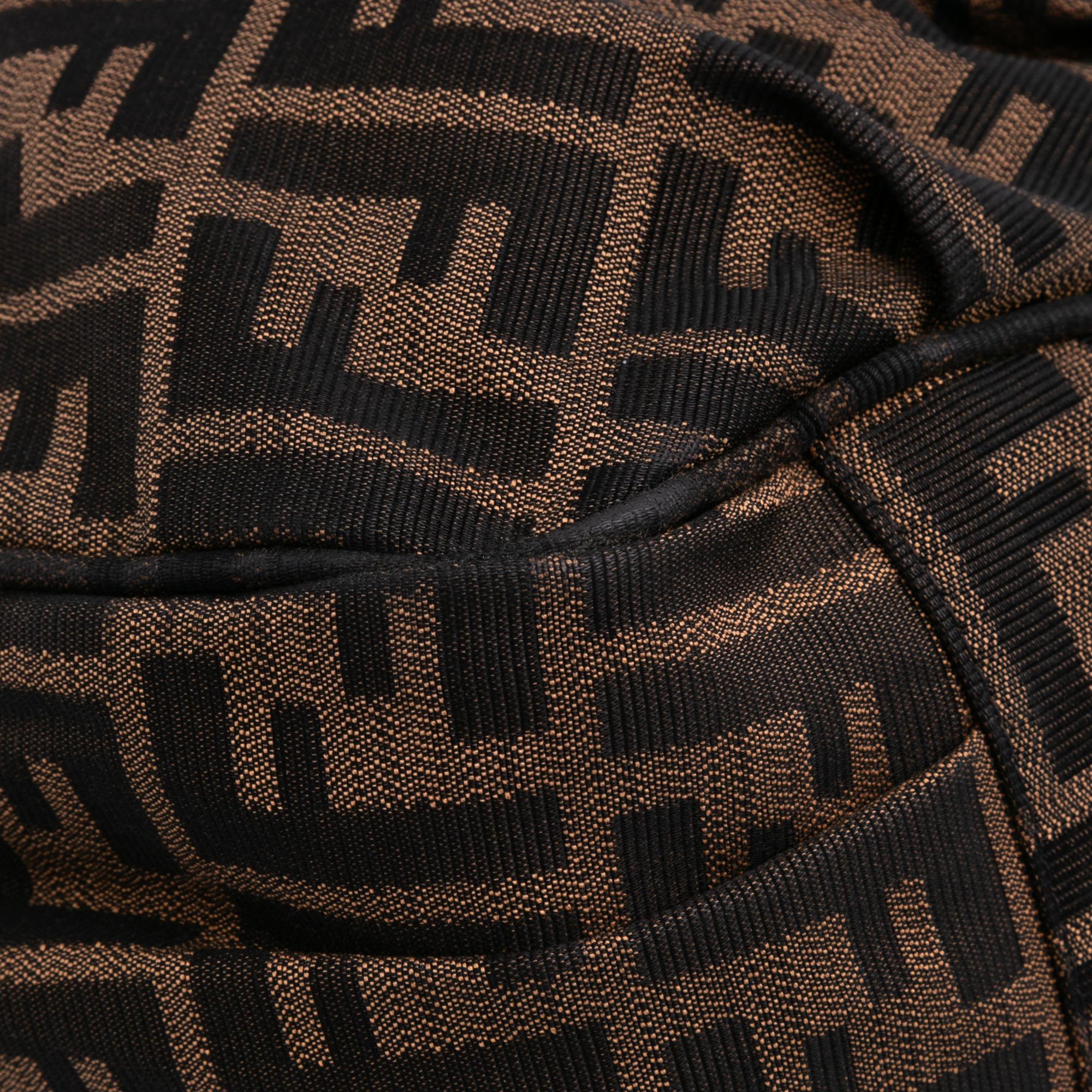 Fendi Large Zucca Canvas Mia Tote