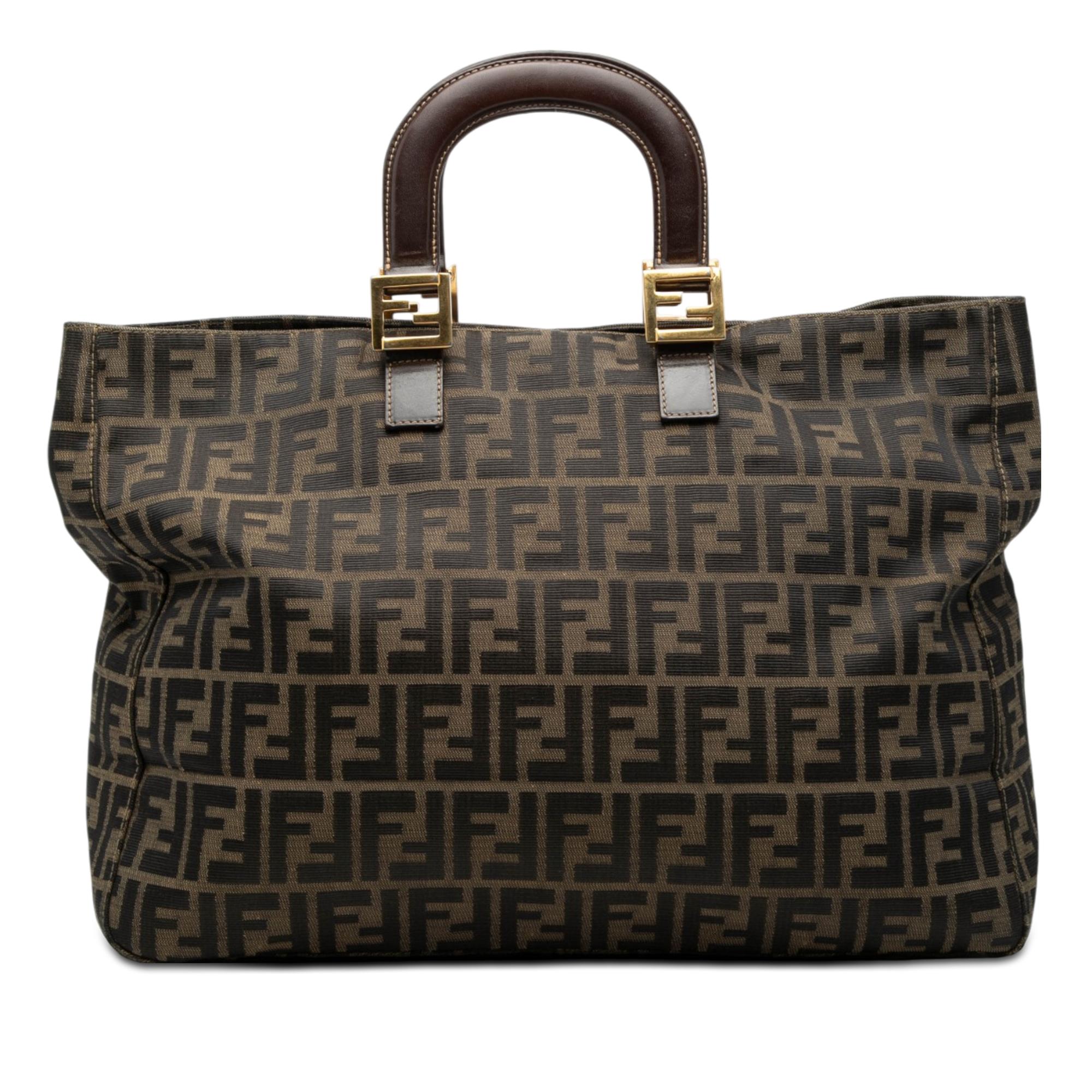 Fendi Large Zucca Canvas Twins Tote