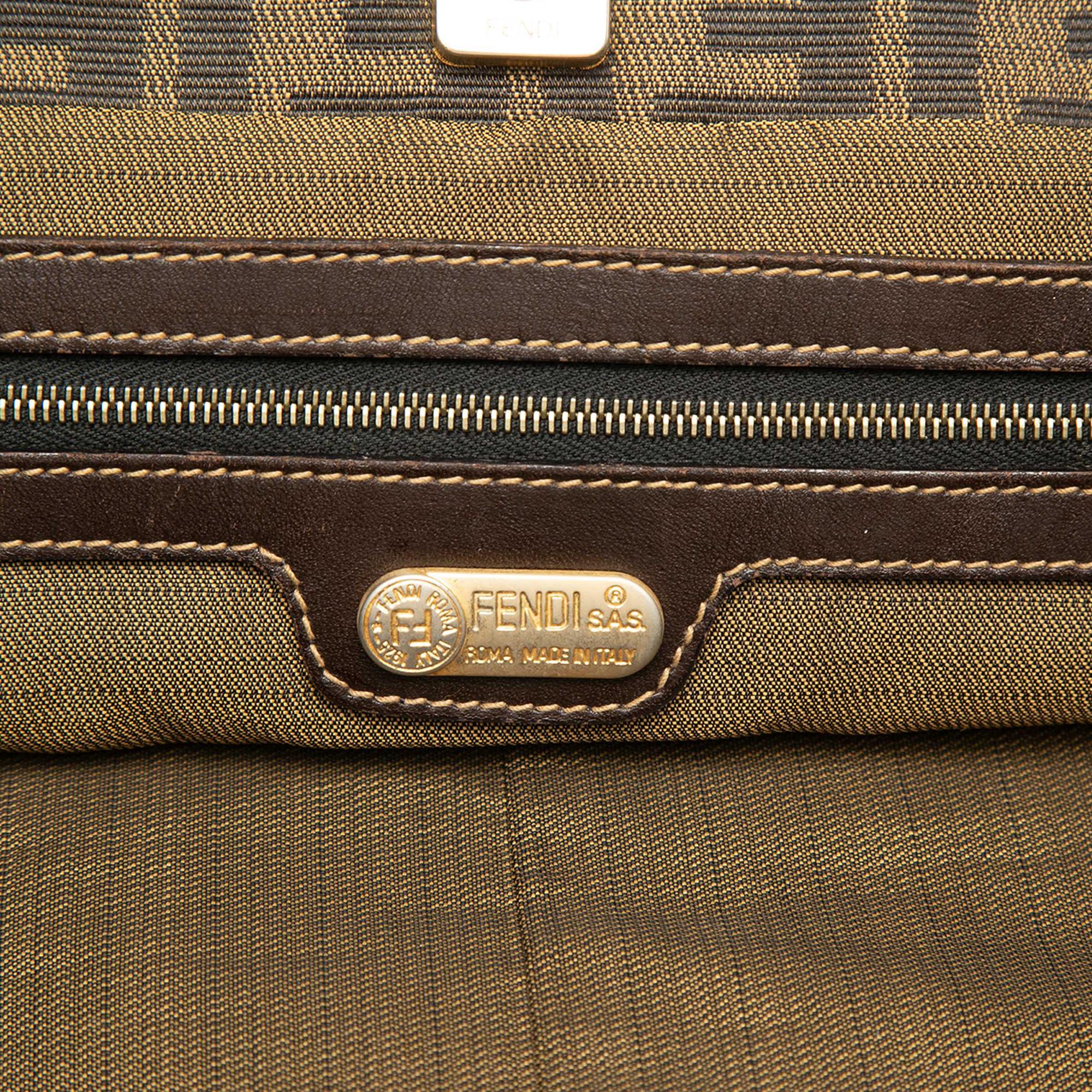 Fendi Large Zucca Canvas Twins Tote