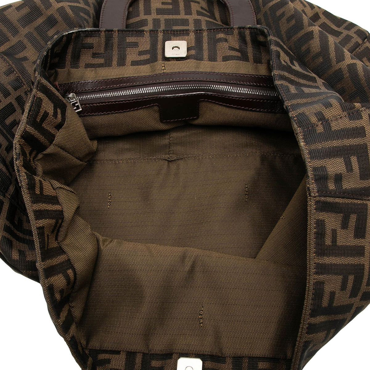Fendi Large Zucca Canvas Twins Tote
