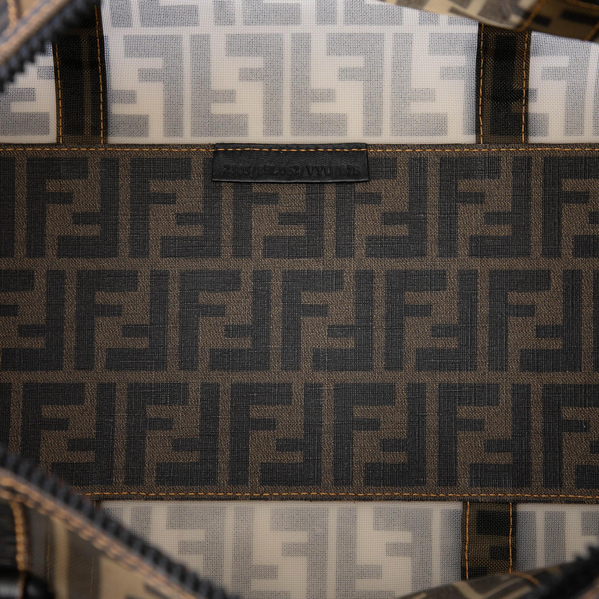 Fendi Large Zucca Mesh Boston Bag
