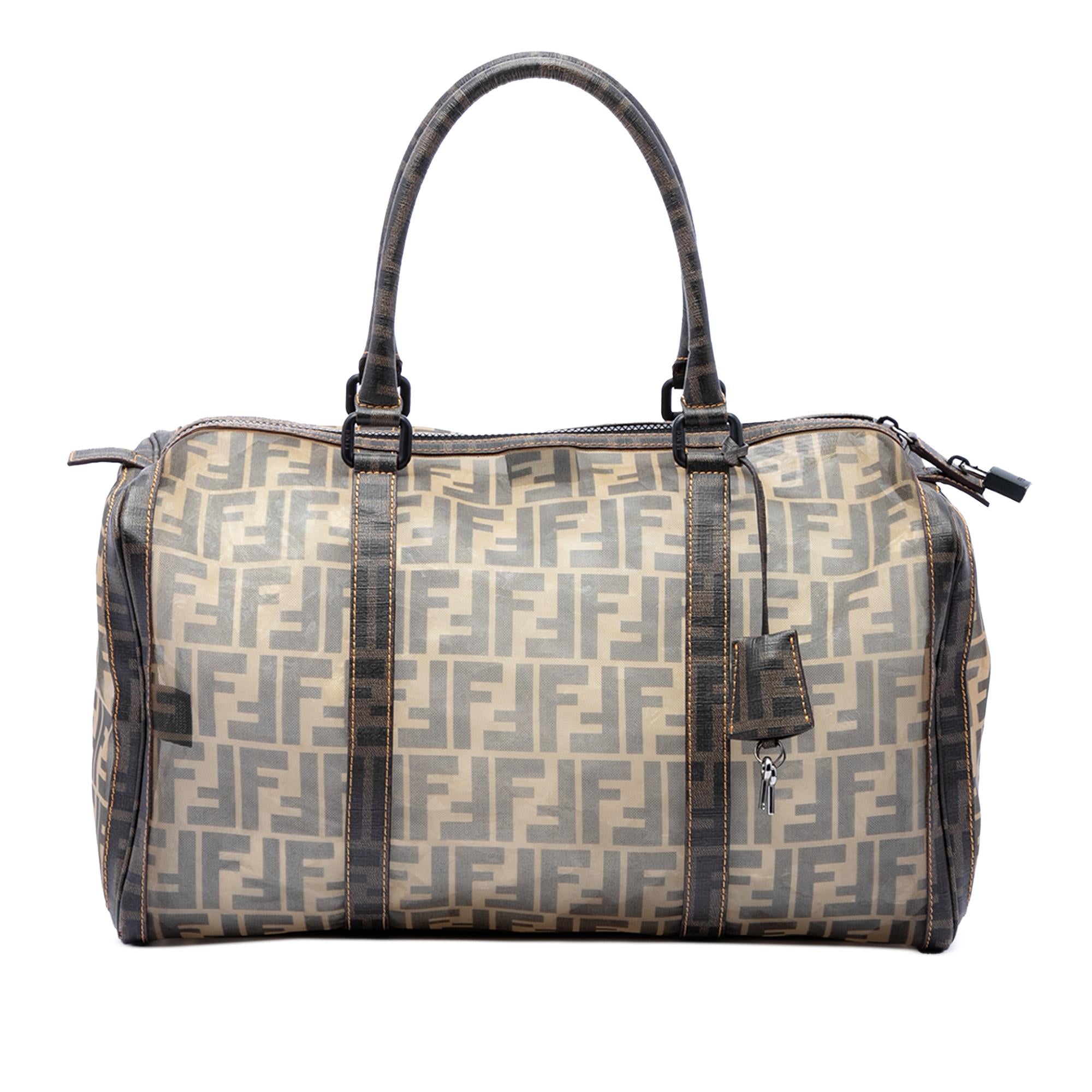 Fendi Large Zucca Mesh Boston Bag