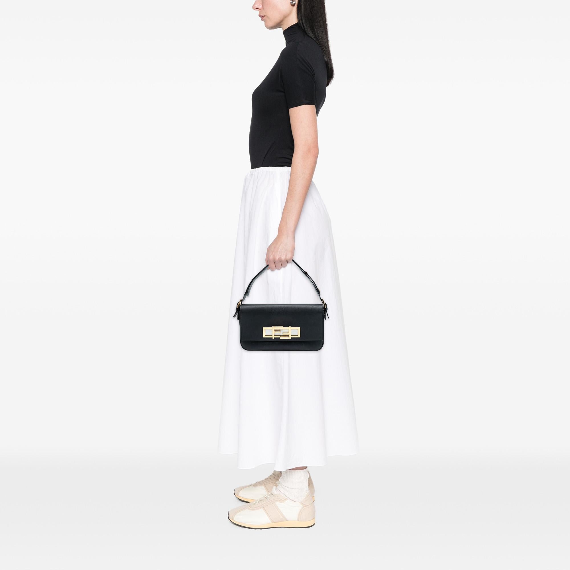 Fendi Leather 3Baguette Shoulder Bag