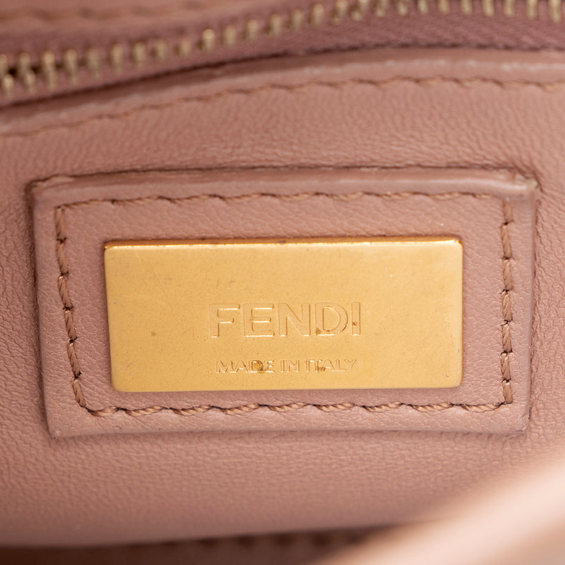 Fendi Leather Crystal Peekaboo XS Shoulder Bag (SHF-19840)