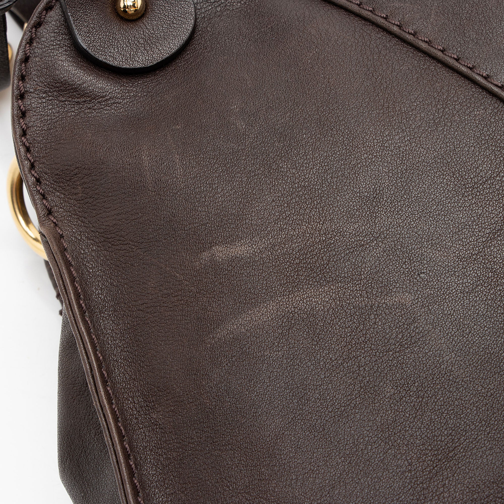Fendi Leather Devil Trapezio Small Satchel