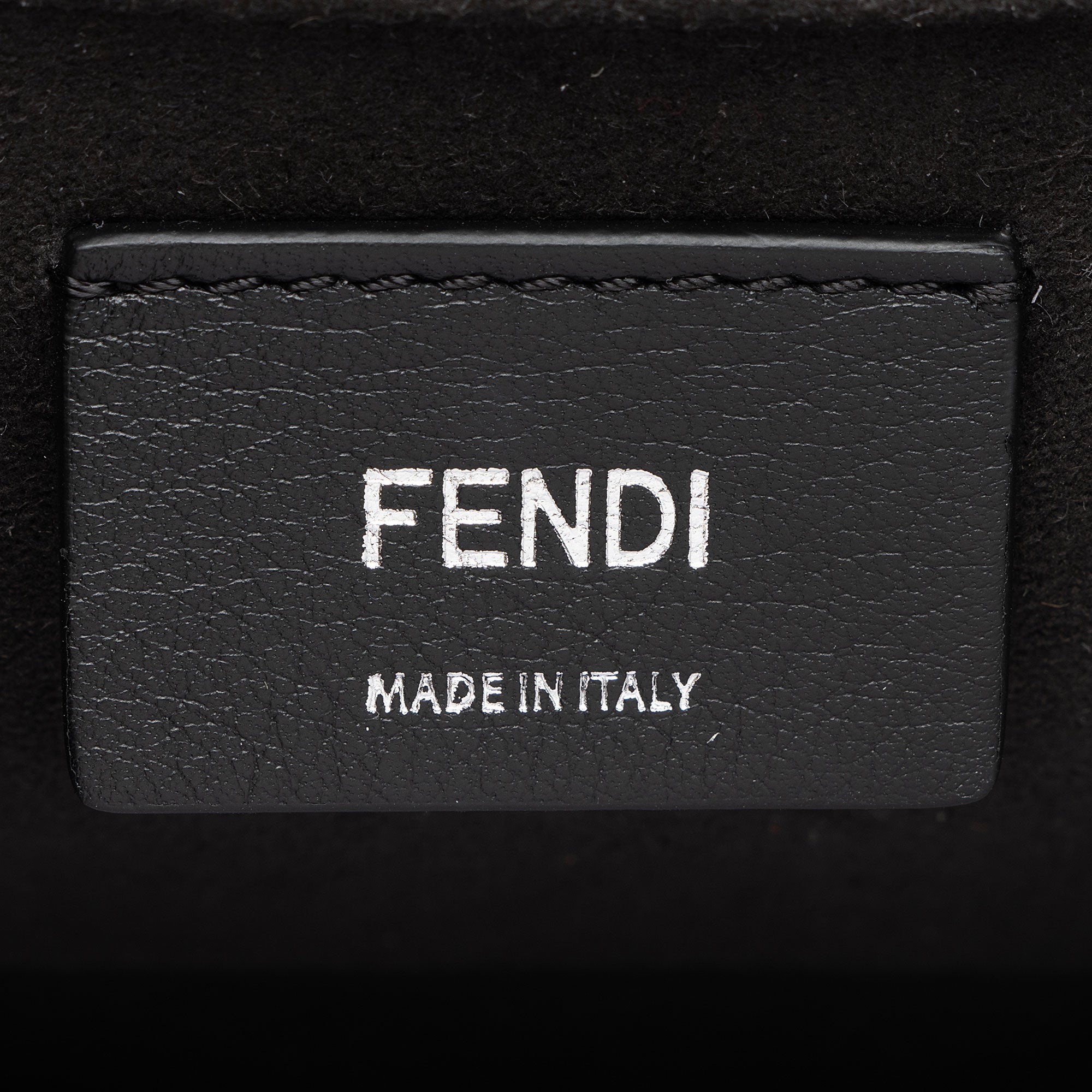 Fendi Leather Embroidered Flowers and Bows Kan I Medium Shoulder Bag
