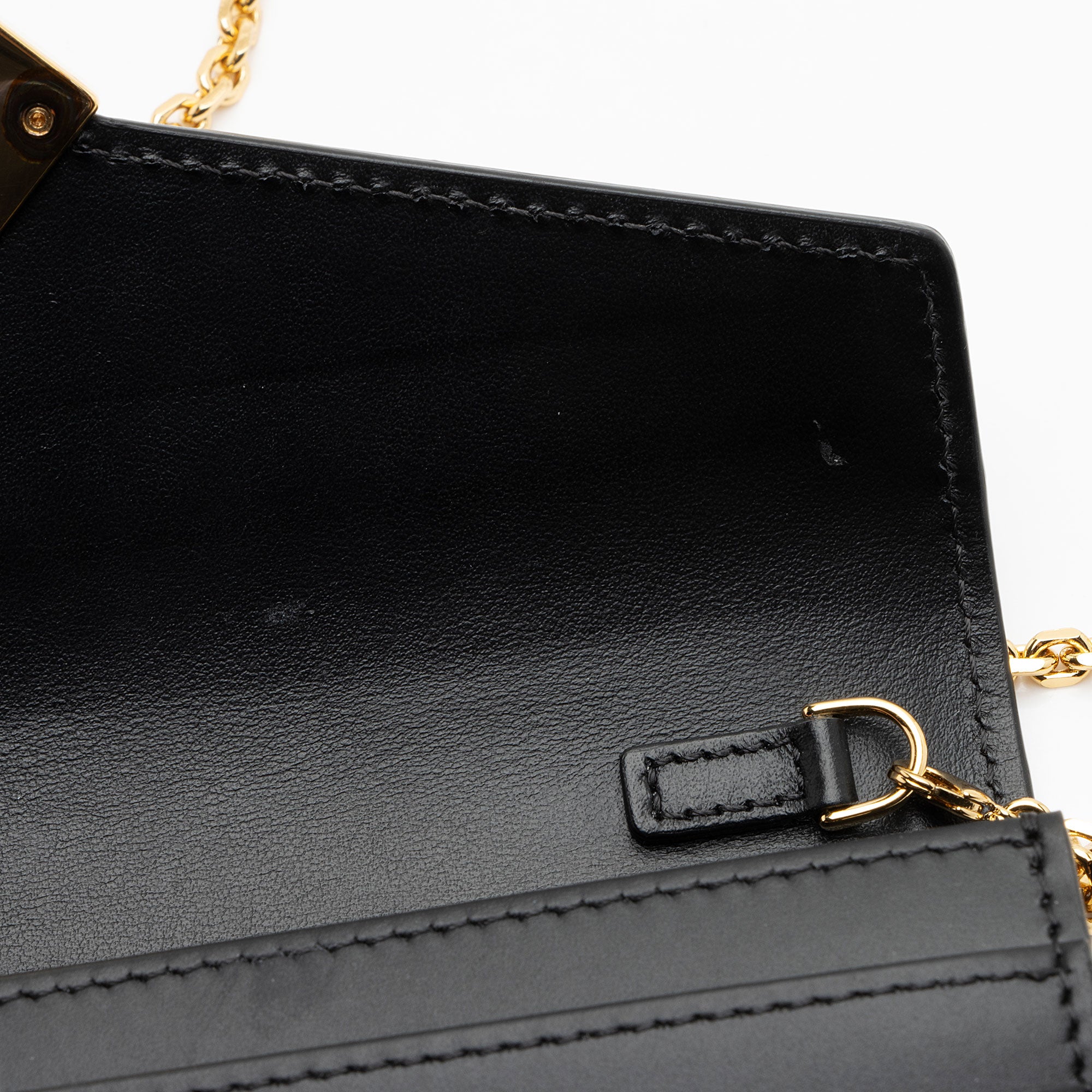 Fendi Leather FF Diamonds Continental Wallet on Chain