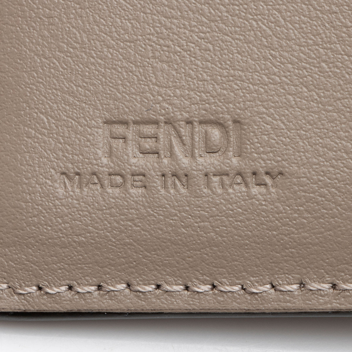 Fendi Leather FF Diamonds Trifold Wallet