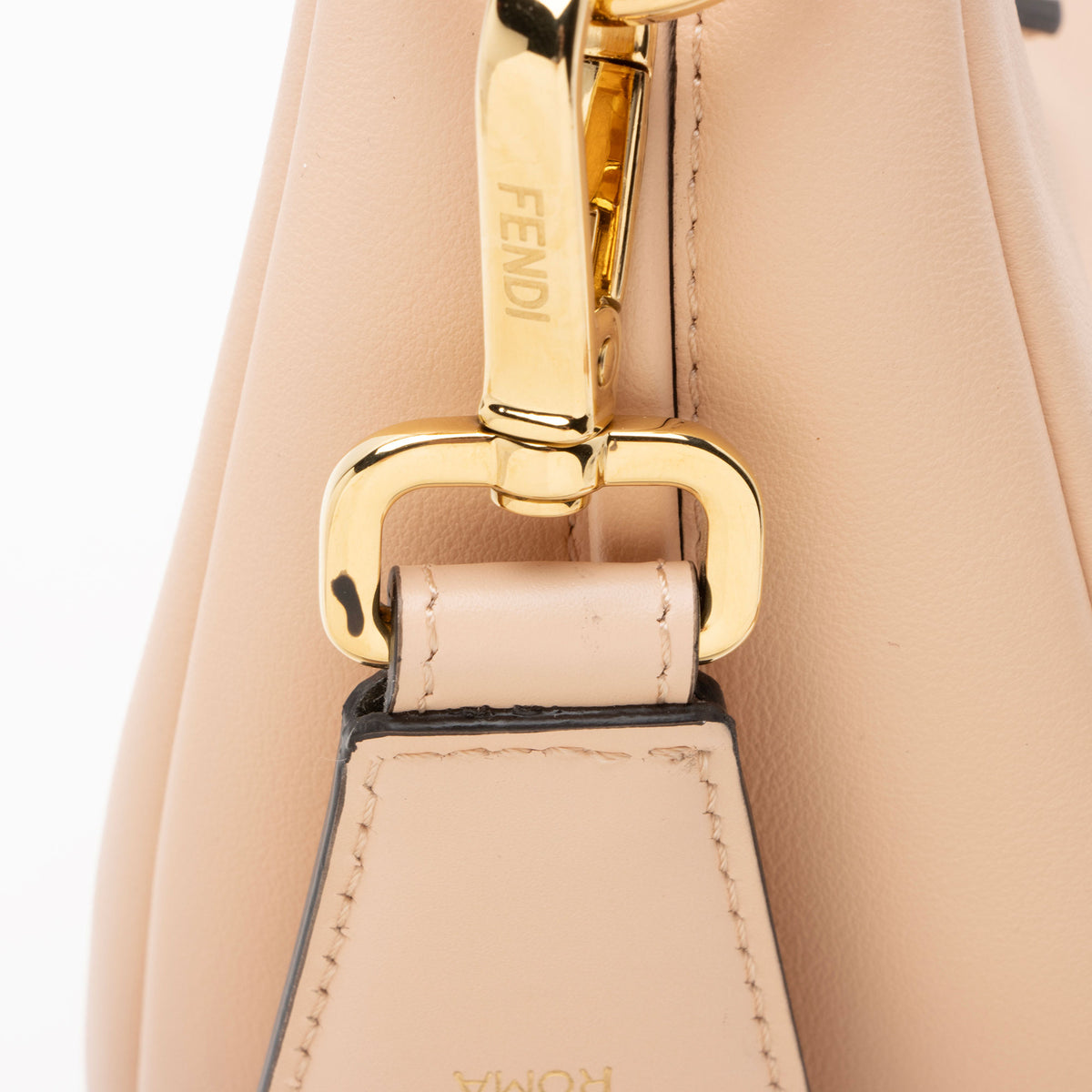 Fendi Leather Fendigraphy Small Hobo