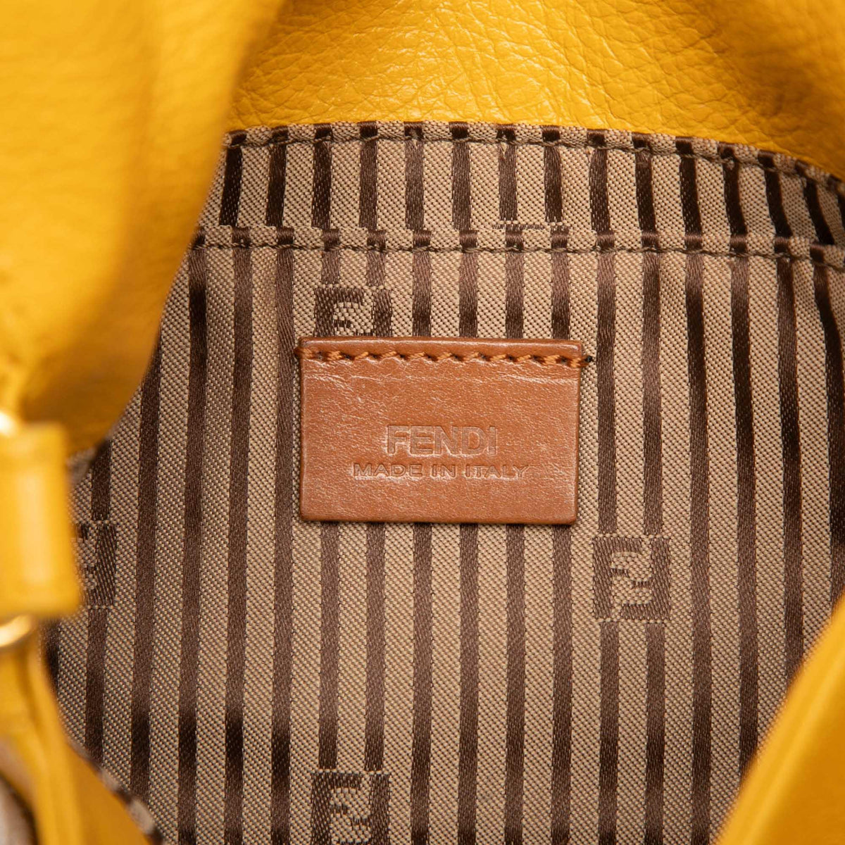Fendi Leather Fendista Pochette Crossbody
