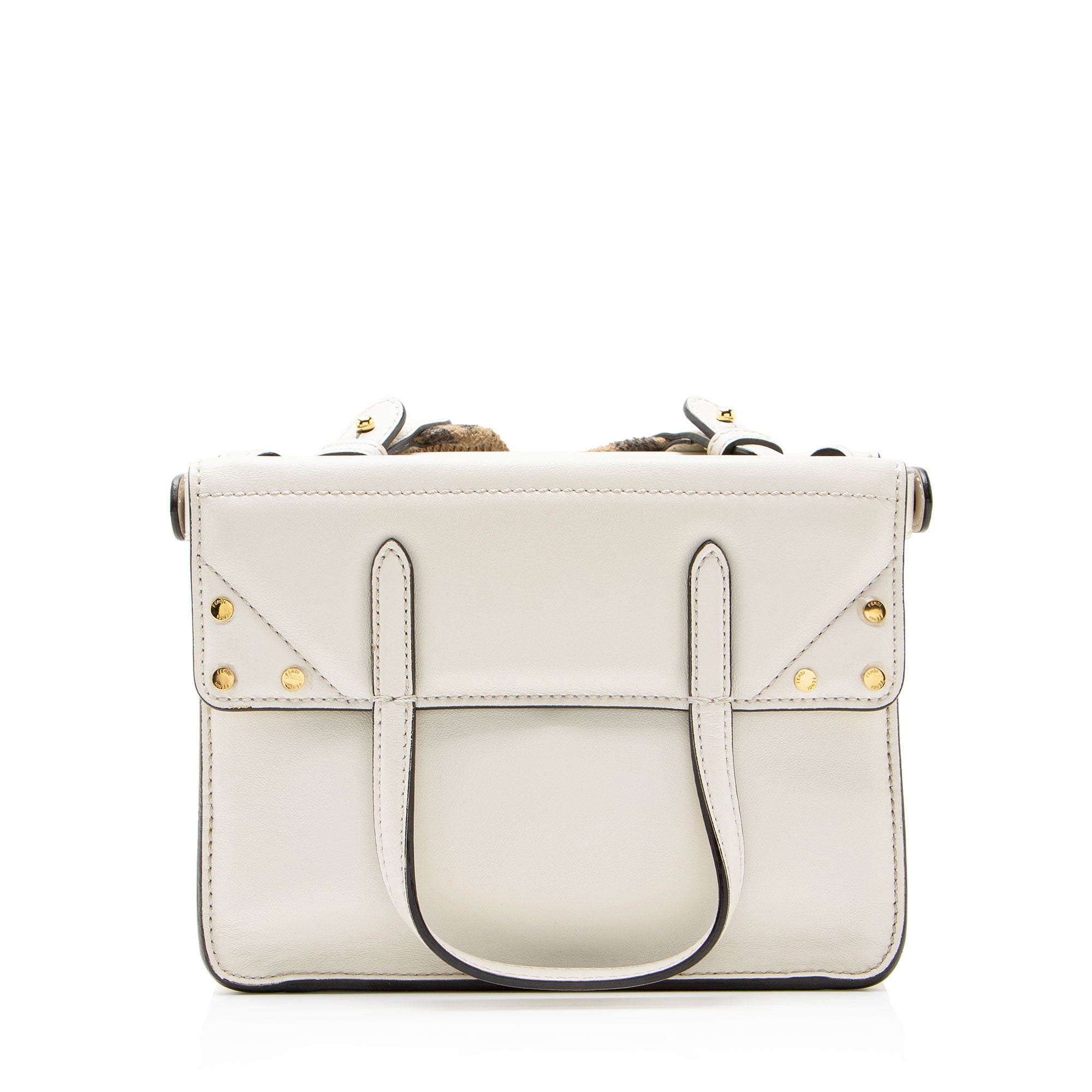 Fendi Leather Grace Flip Mini Tote