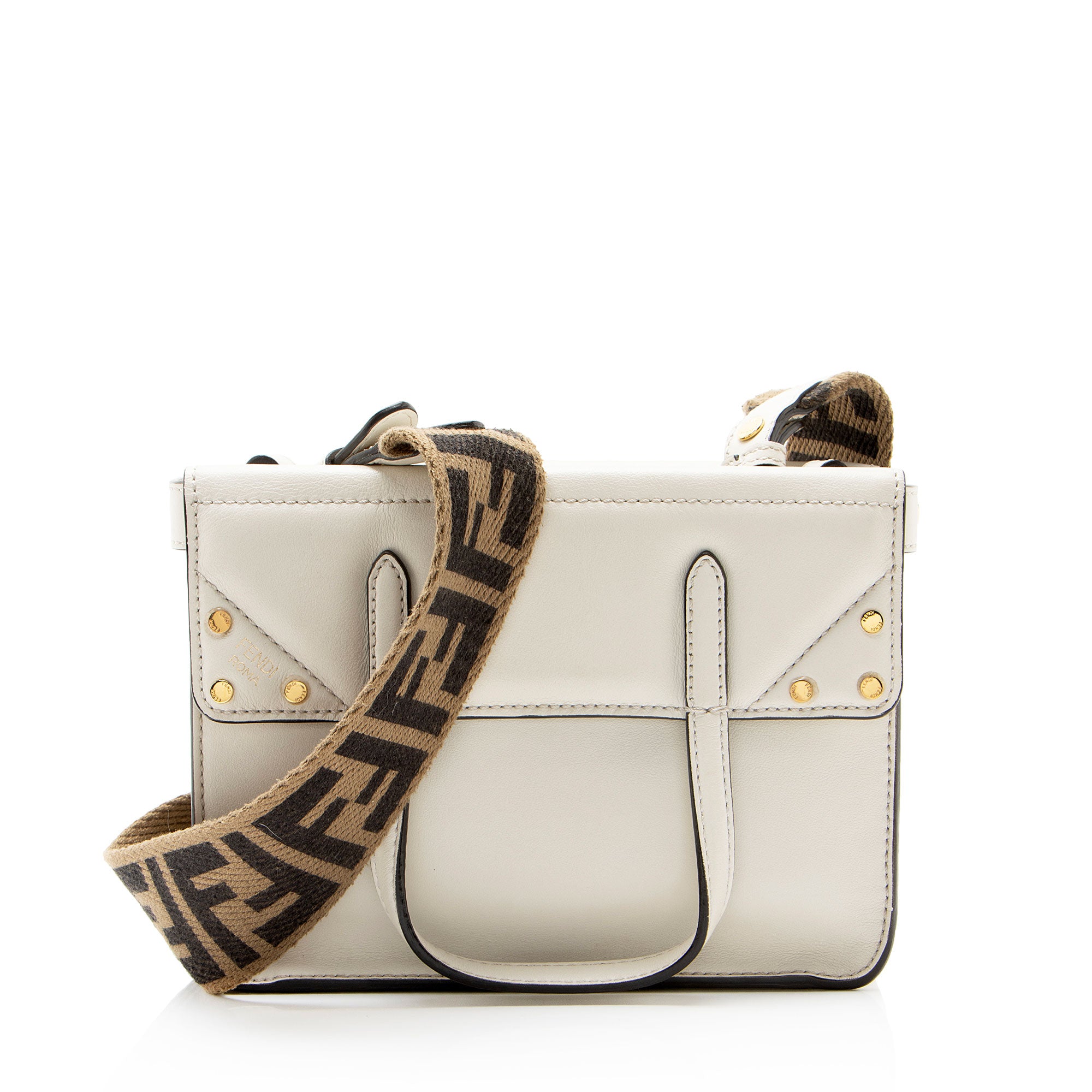Fendi Leather Grace Flip Mini Tote