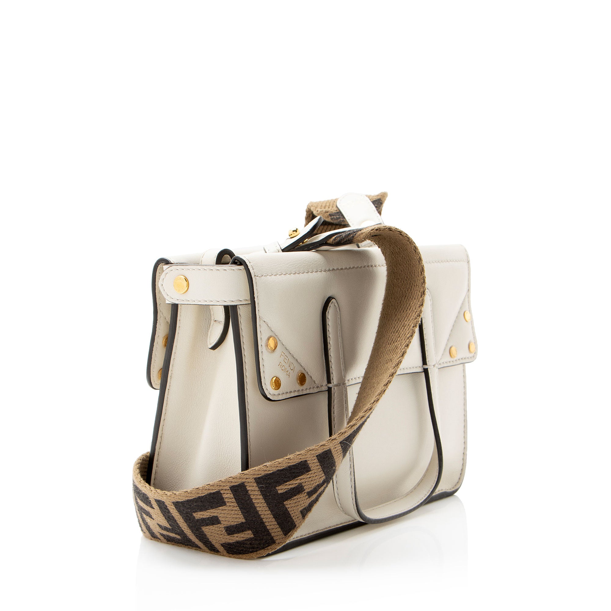 Fendi Leather Grace Flip Mini Tote