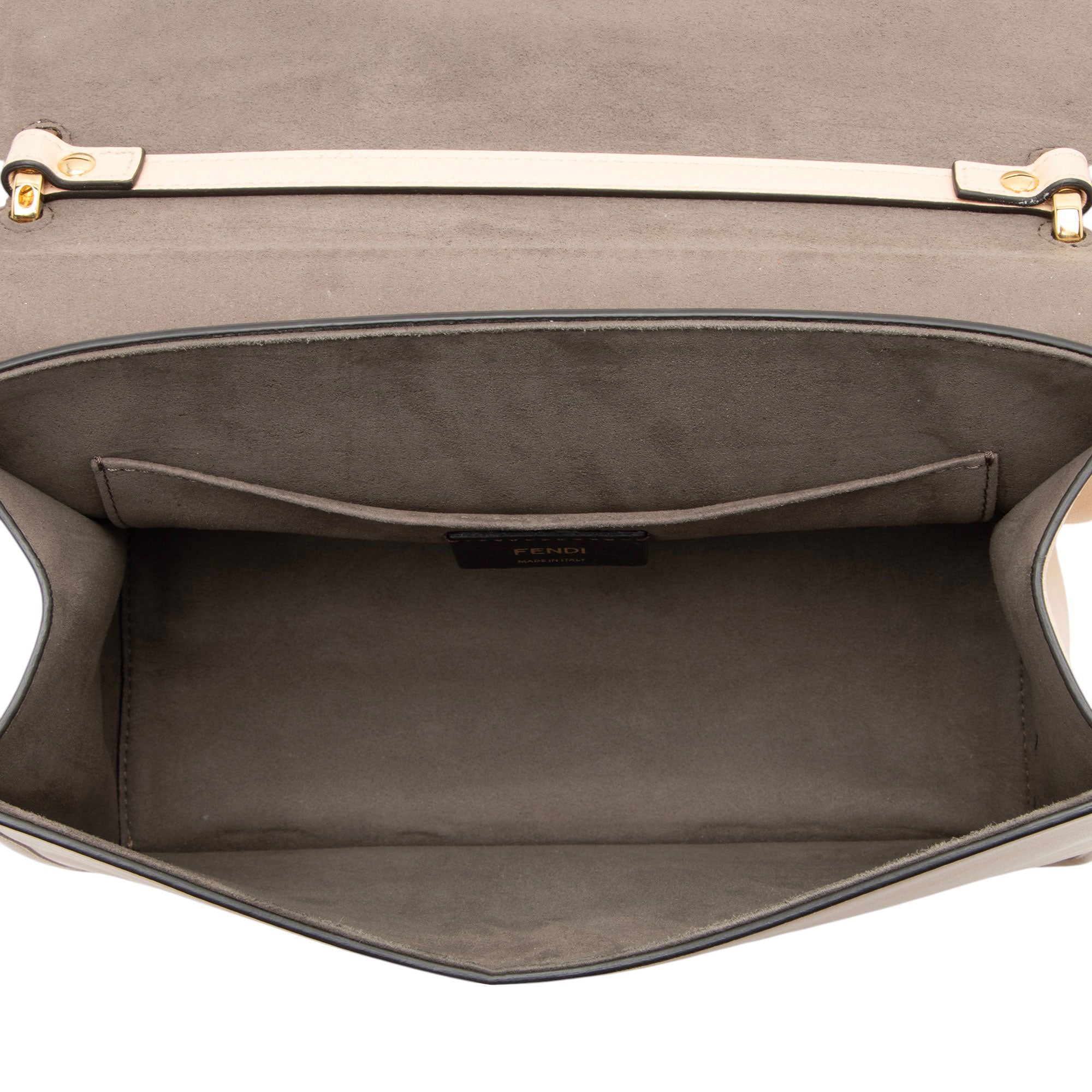 Fendi Leather Kan I F Medium Shoulder Bag
