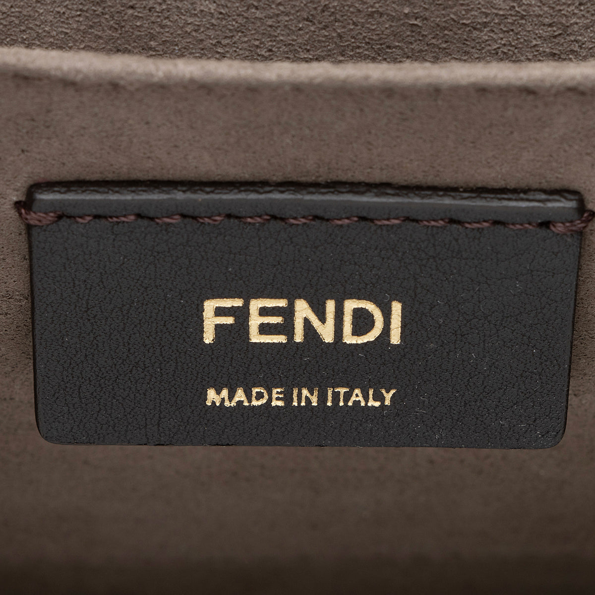 Fendi Leather Kan I F Medium Shoulder Bag