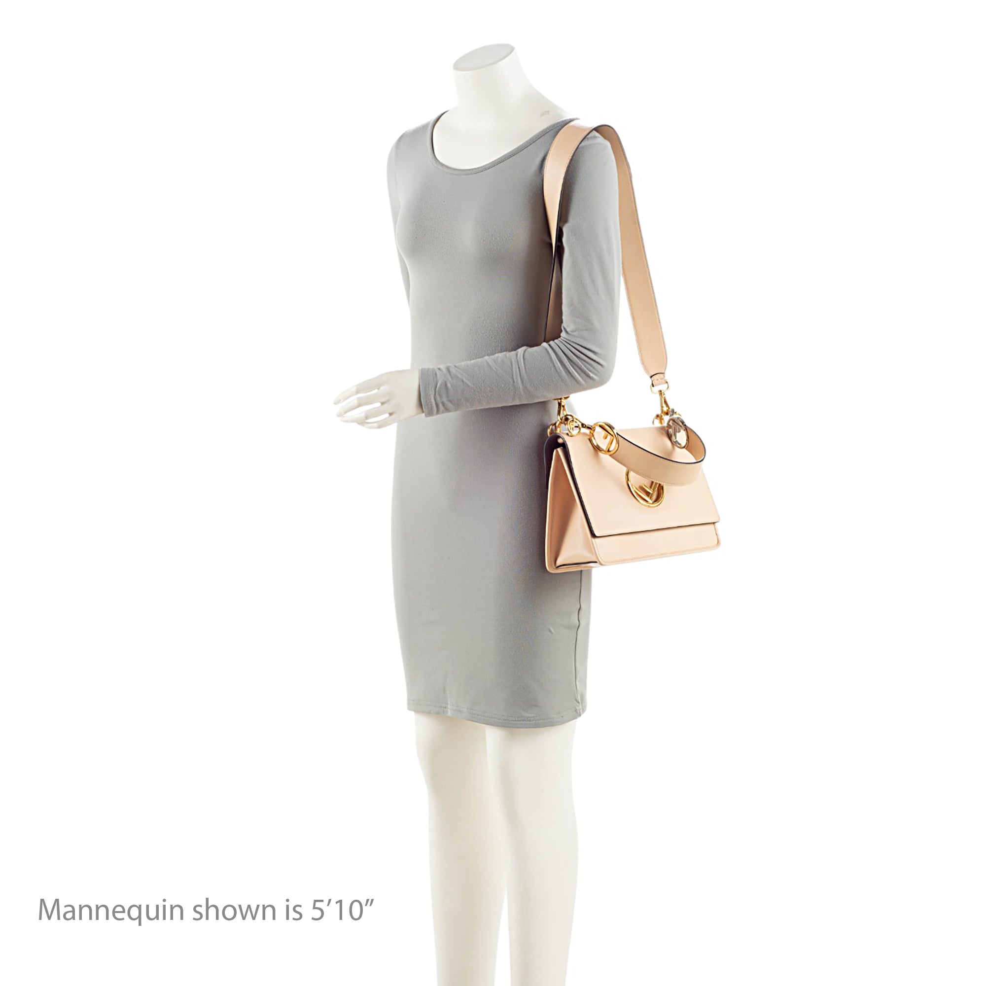 Fendi Leather Kan I F Medium Shoulder Bag