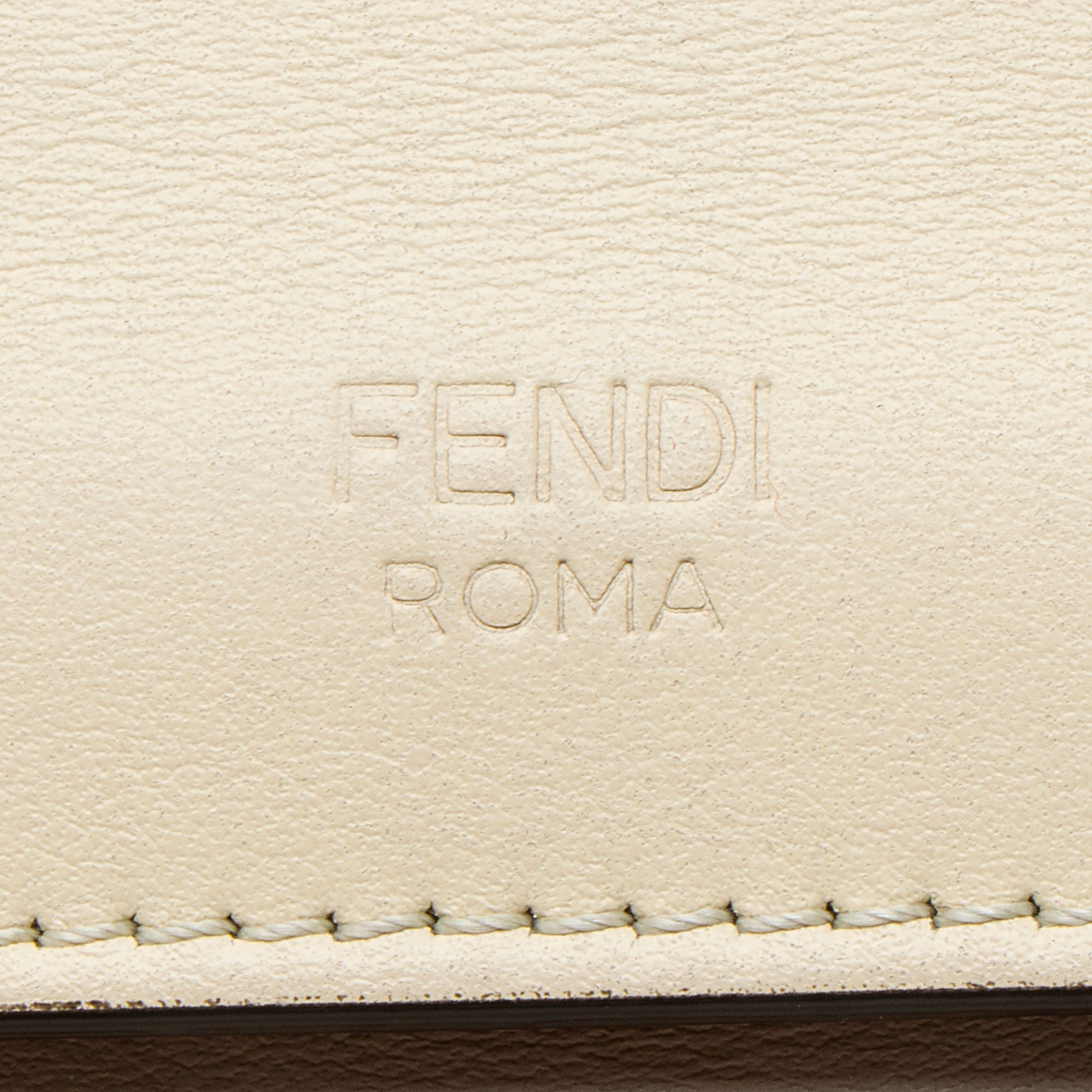 Fendi Leather Kan I F Small Shoulder Bag