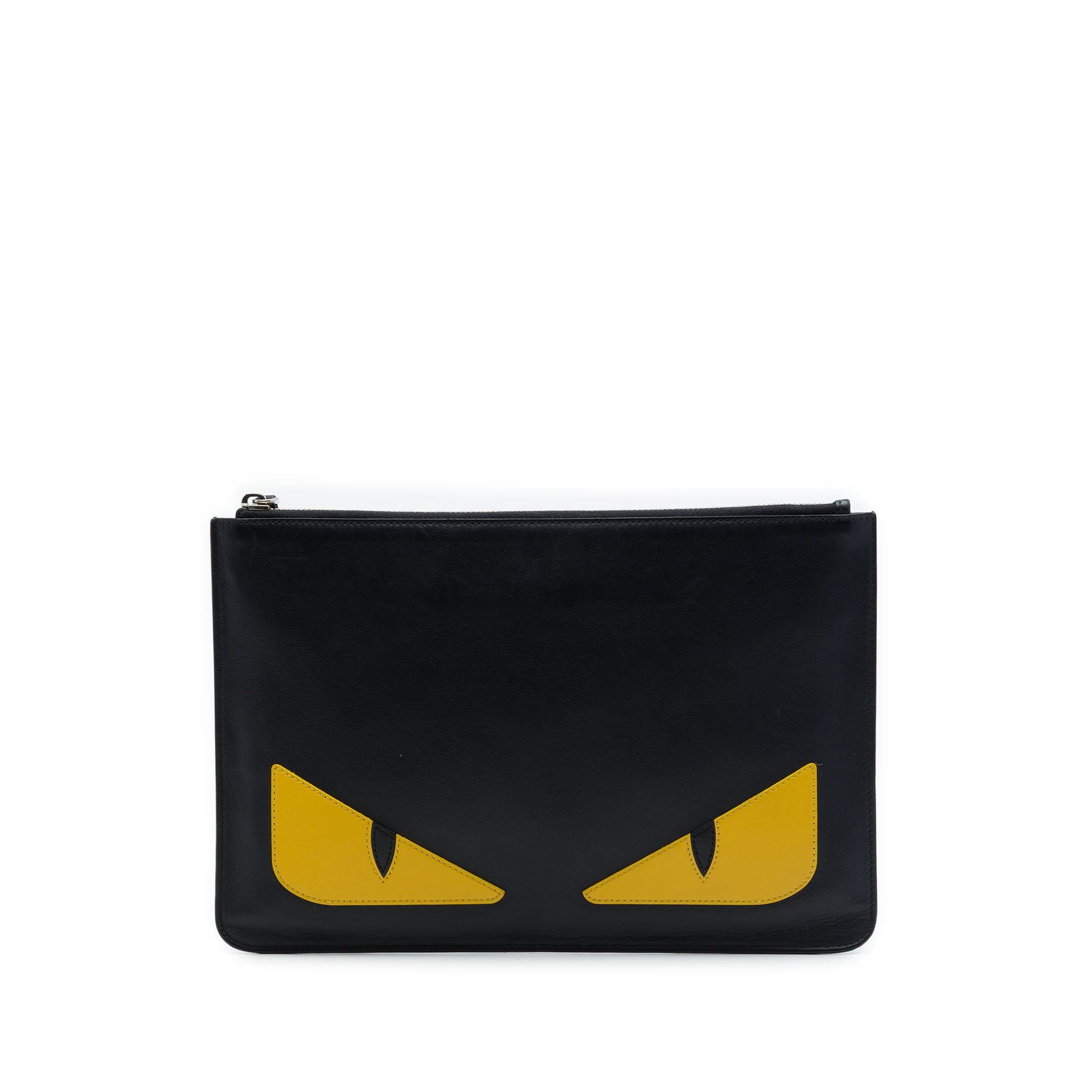 Fendi Leather Monster Clutch