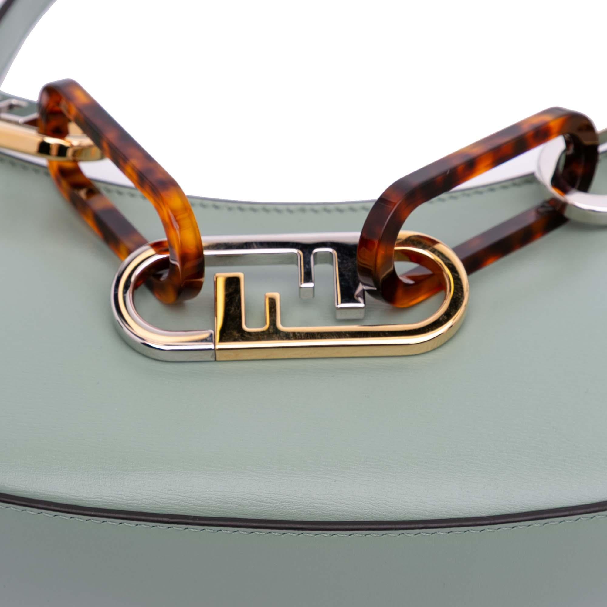 Fendi Leather O'lock Swing Satchel