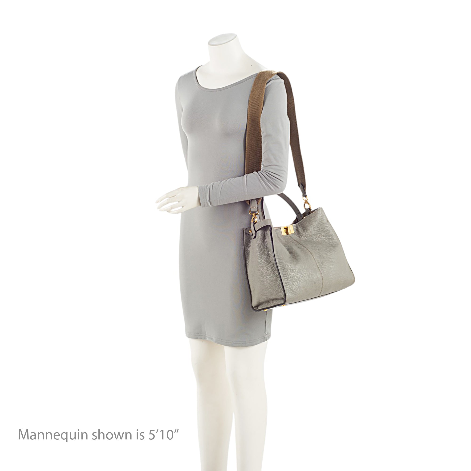 Fendi Leather Peekaboo X Lite Medium Satchel