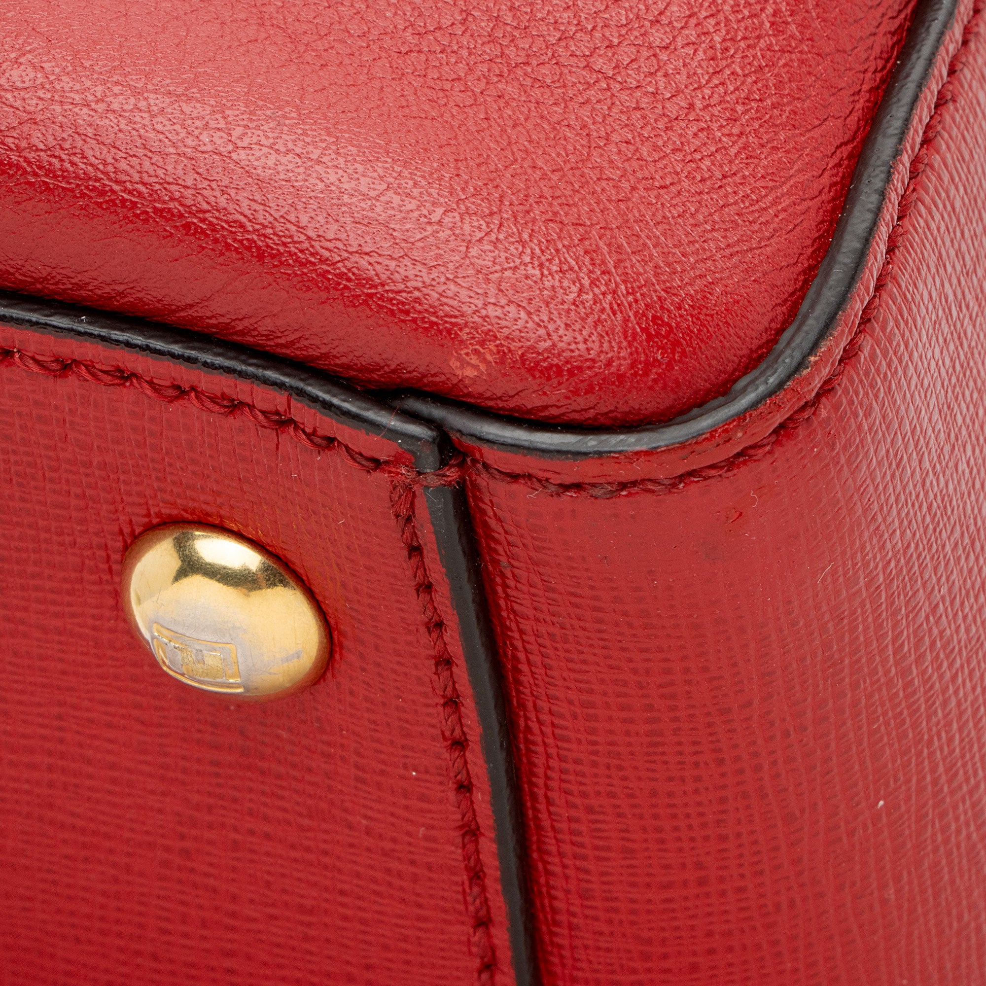 Fendi Leather Petite 2Jours Tote