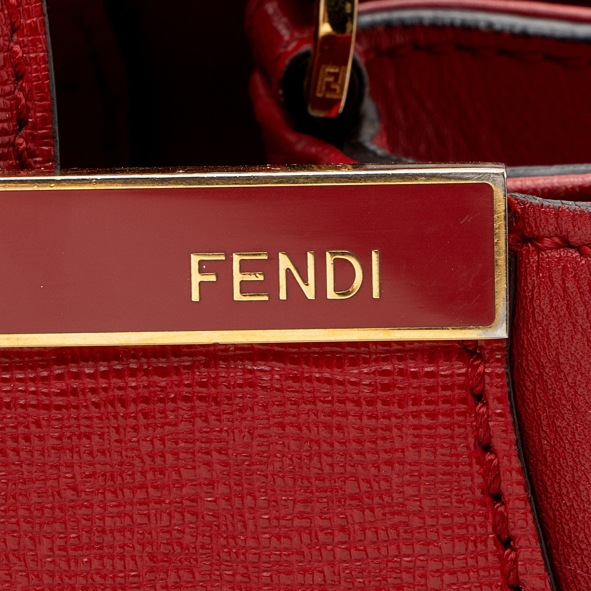 Fendi Leather Petite 2Jours Tote