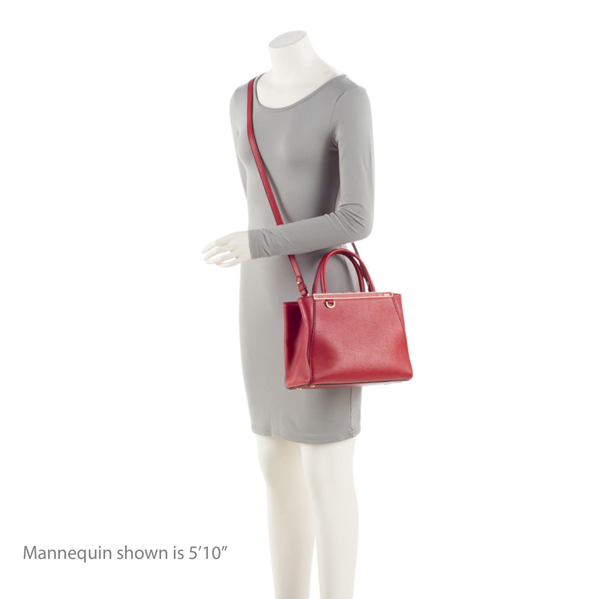 Fendi Leather Petite 2Jours Tote