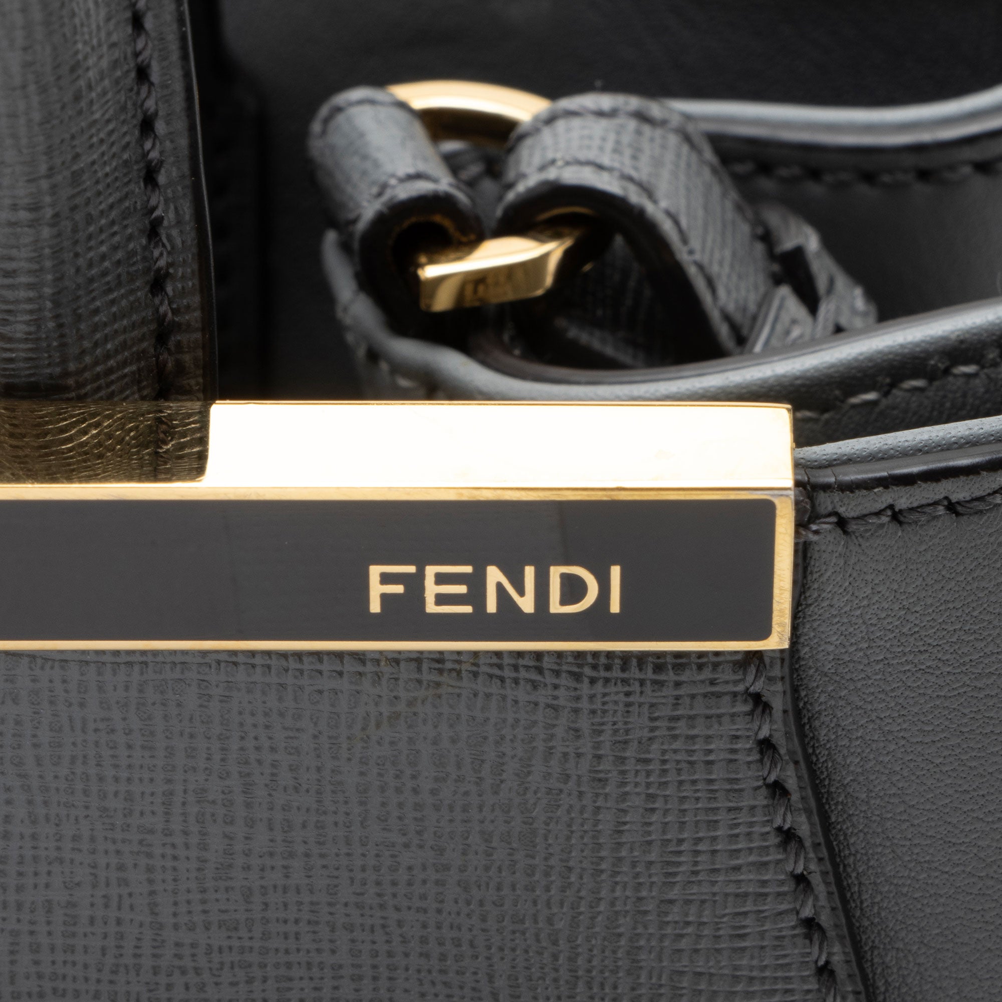 Fendi Leather Petite 2Jours Tote