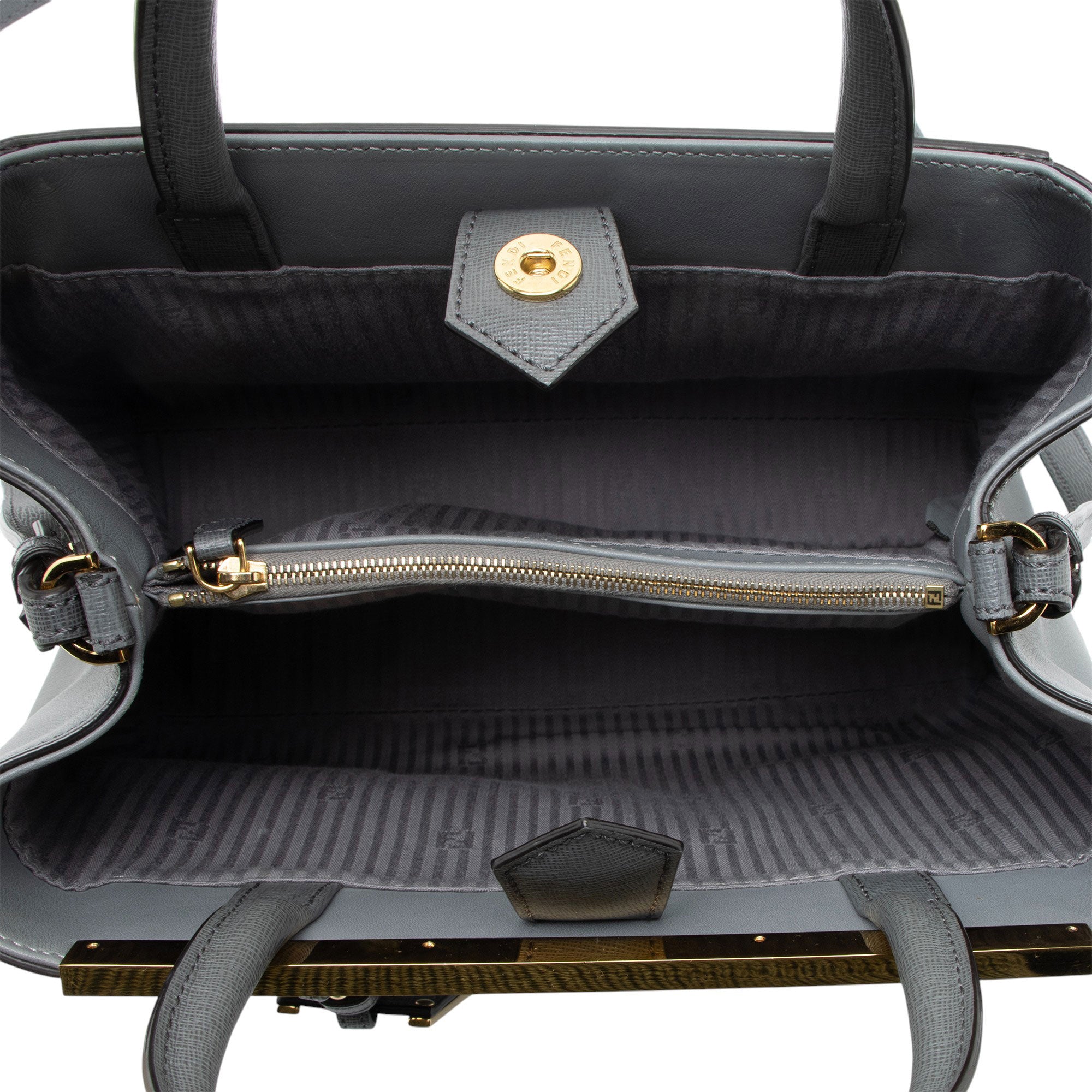 Fendi Leather Petite 2Jours Tote