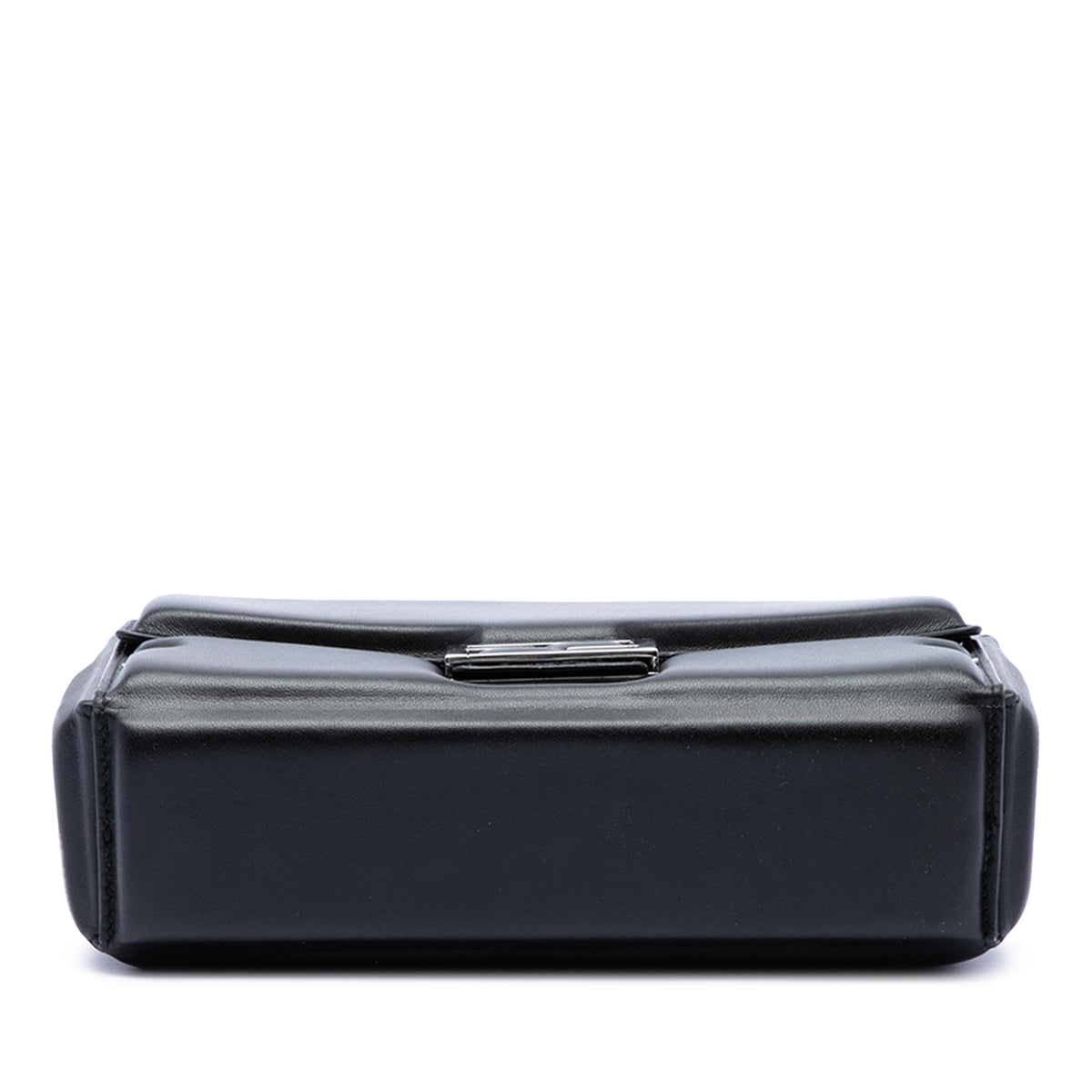 Fendi Leather Soft Trunk Baguette Satchel