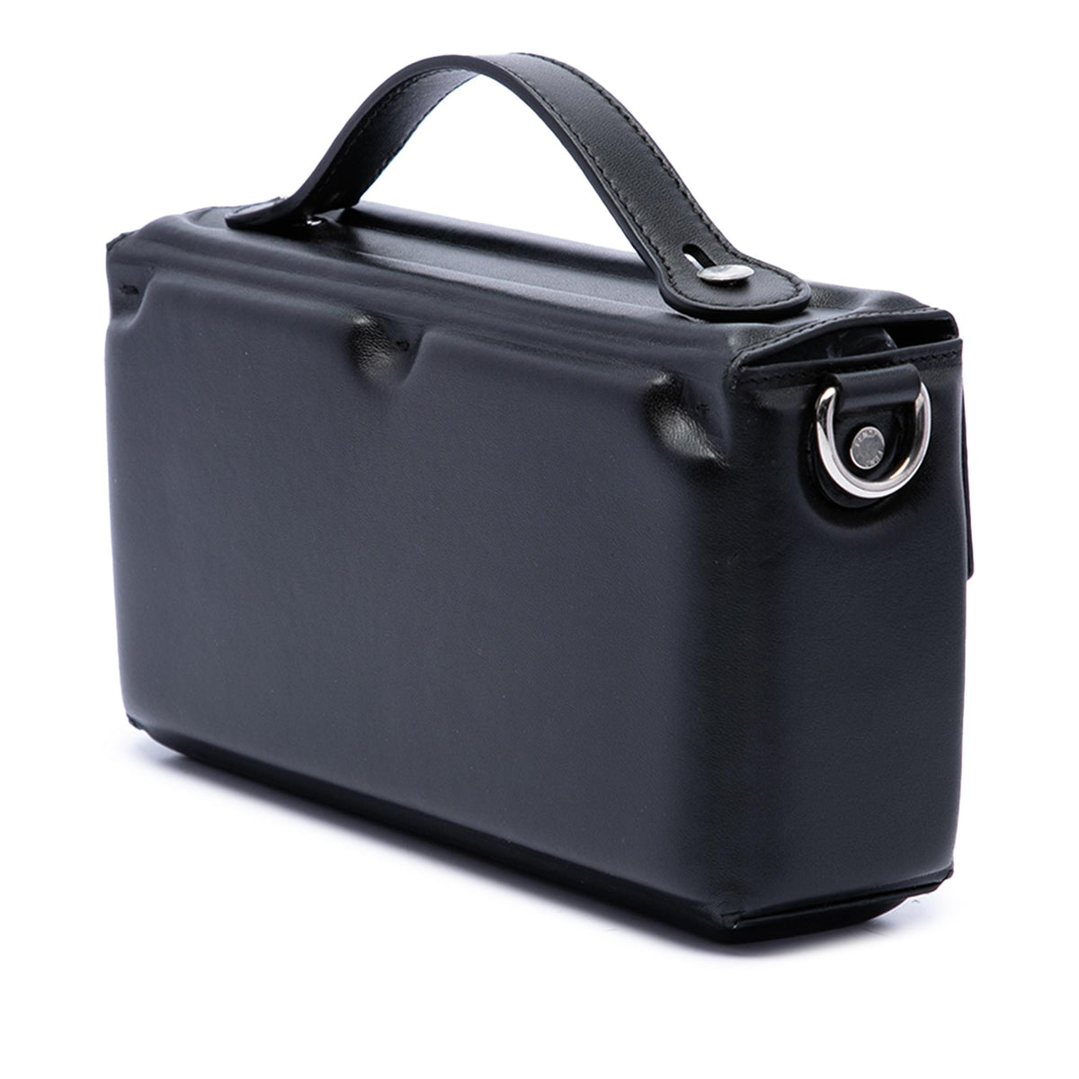 Fendi Leather Soft Trunk Baguette Satchel