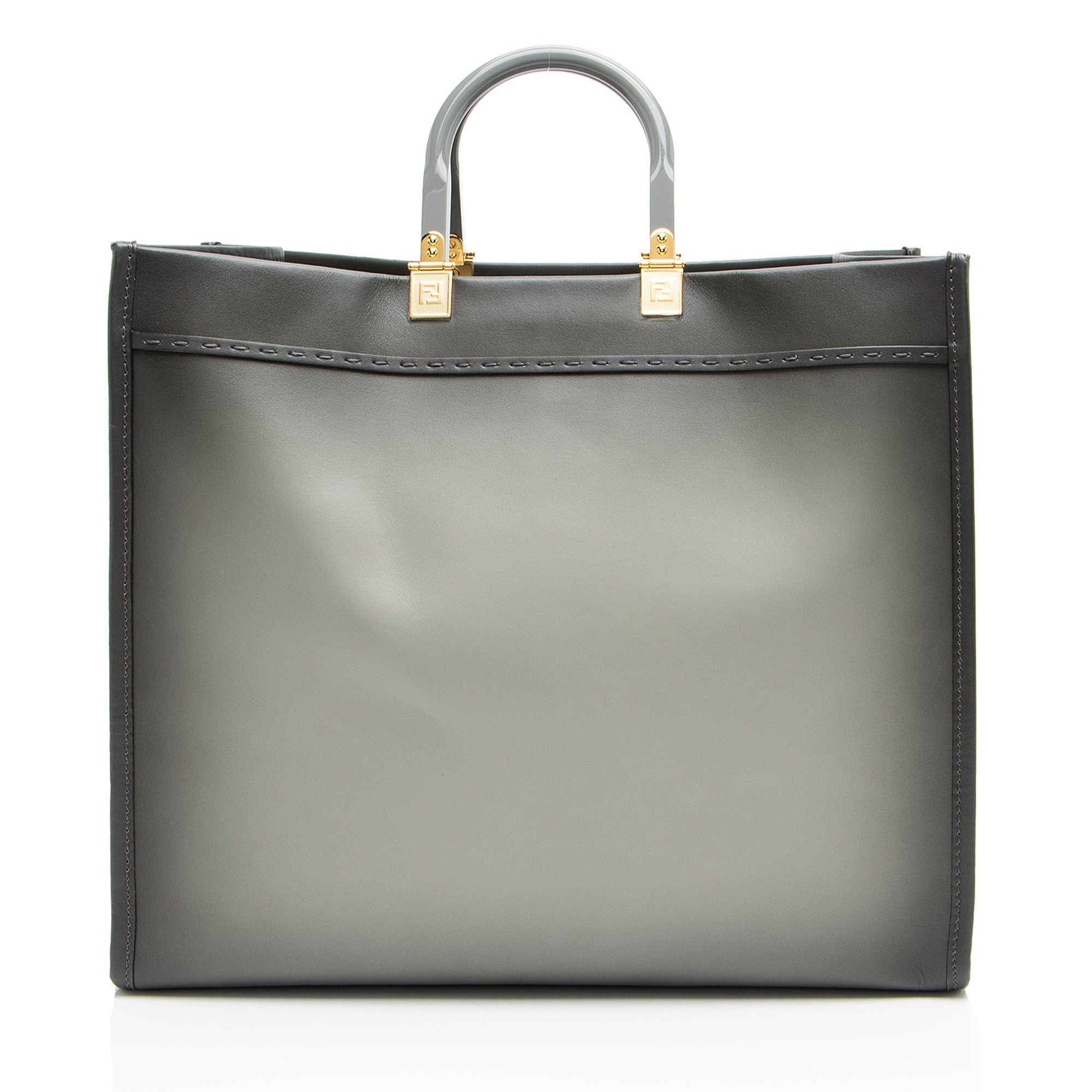 Fendi Leather Sunshine Large Shopper Tote