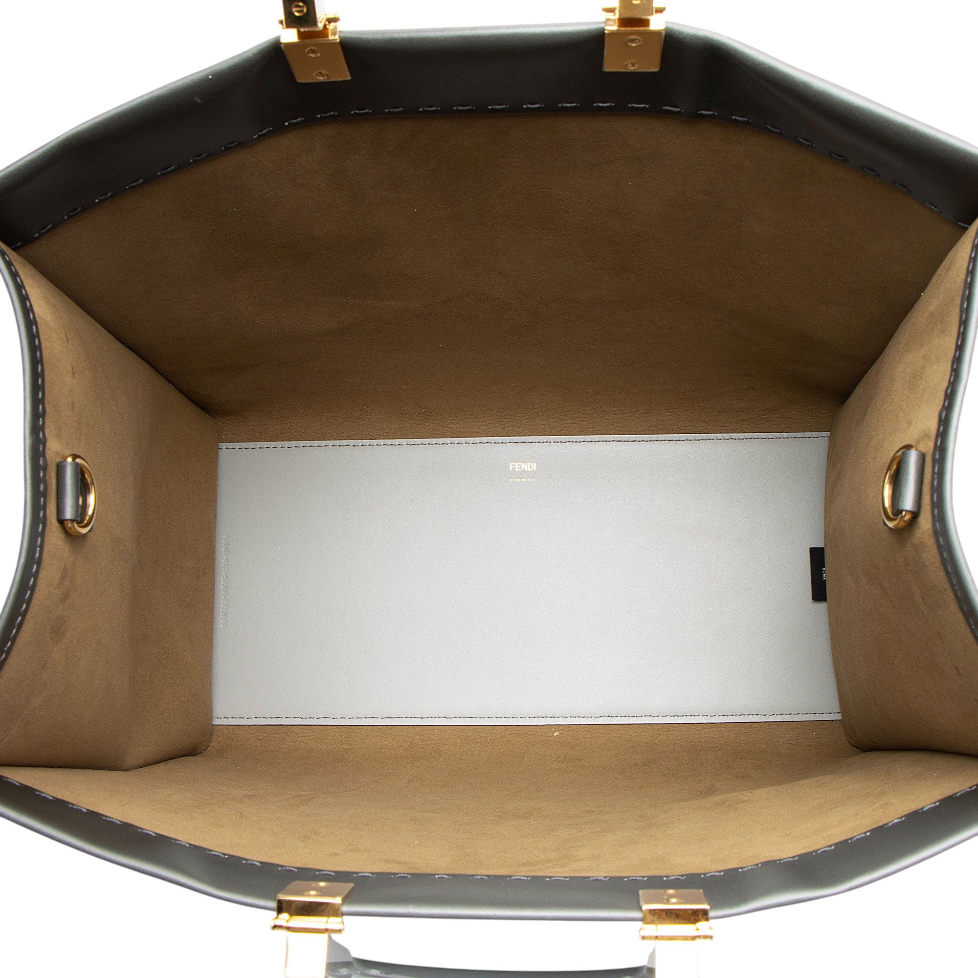 Fendi Leather Sunshine Large Shopper Tote