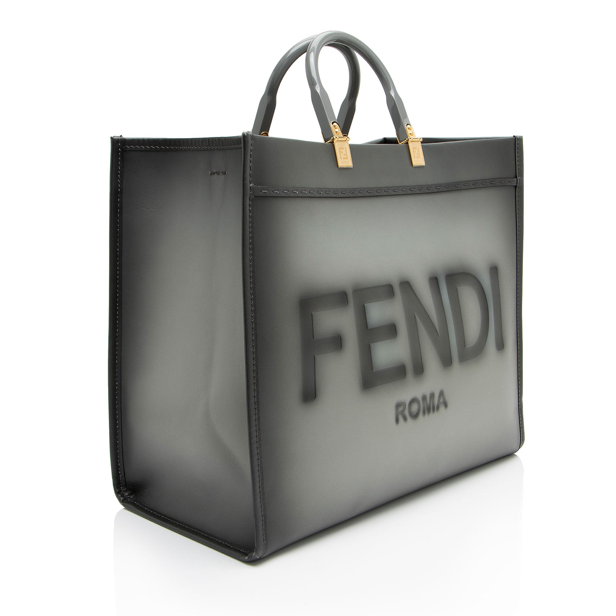 Fendi Leather Sunshine Large Shopper Tote