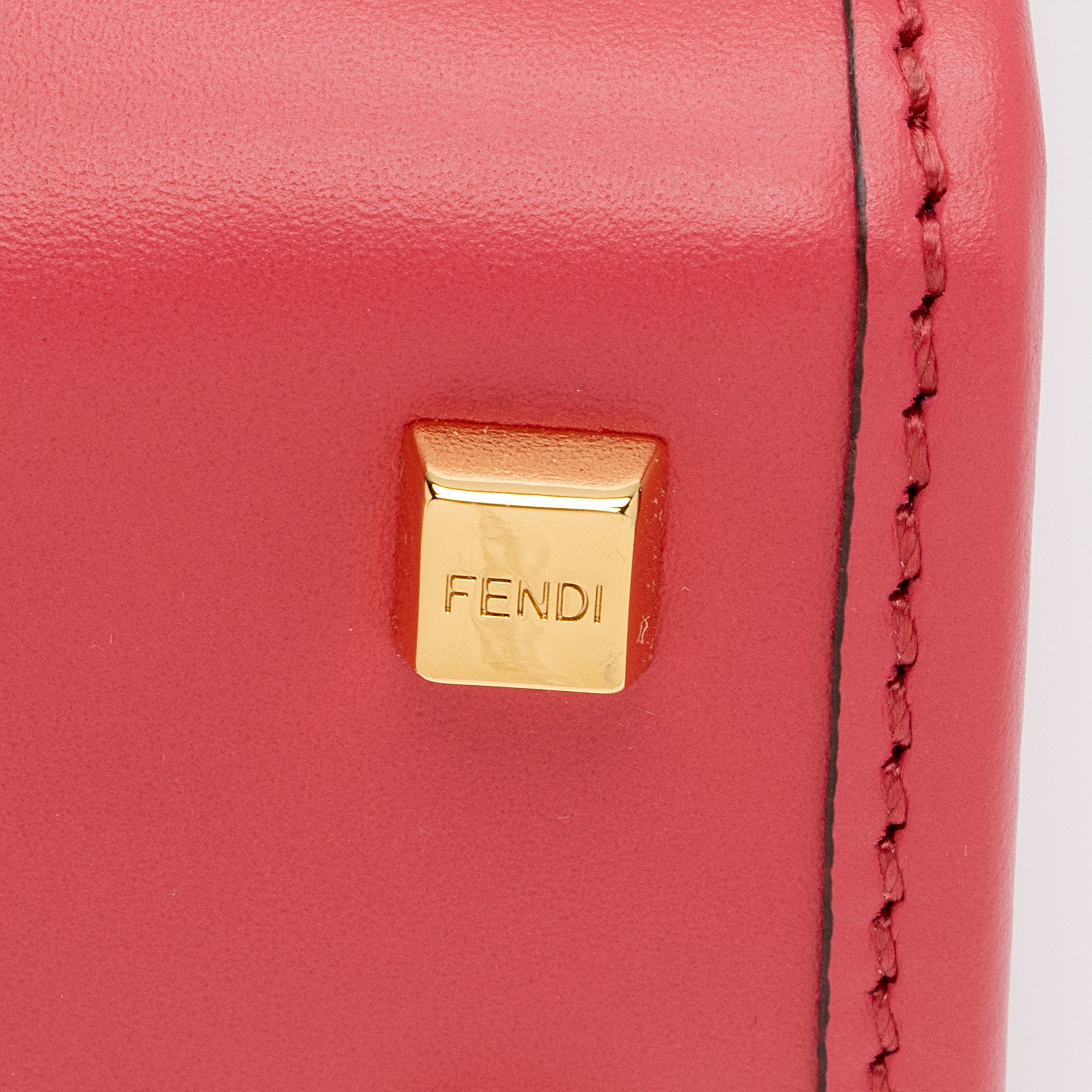 Fendi Leather Sunshine Mini Shopper Tote
