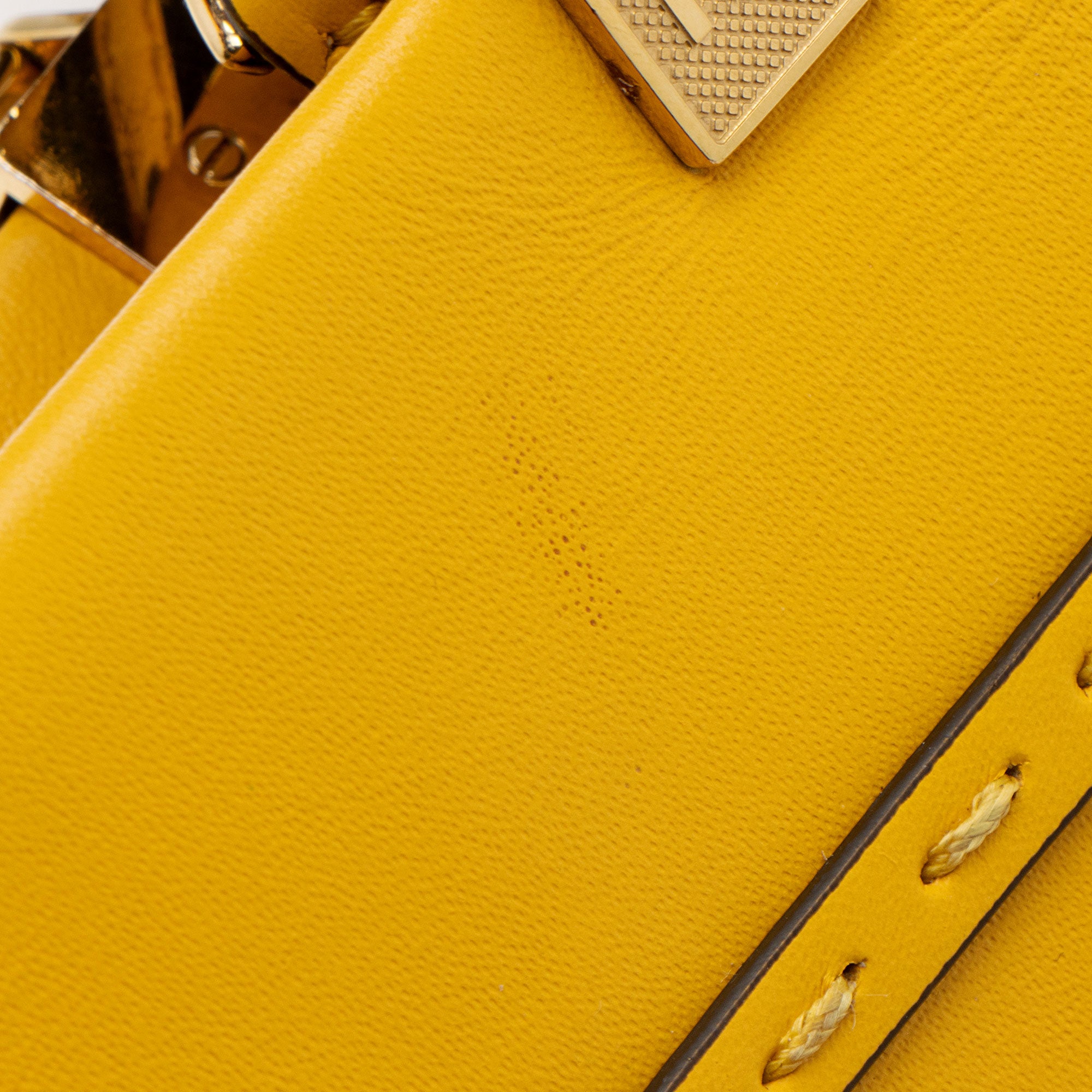 Fendi Leather Sunshine Mini Shopper Tote