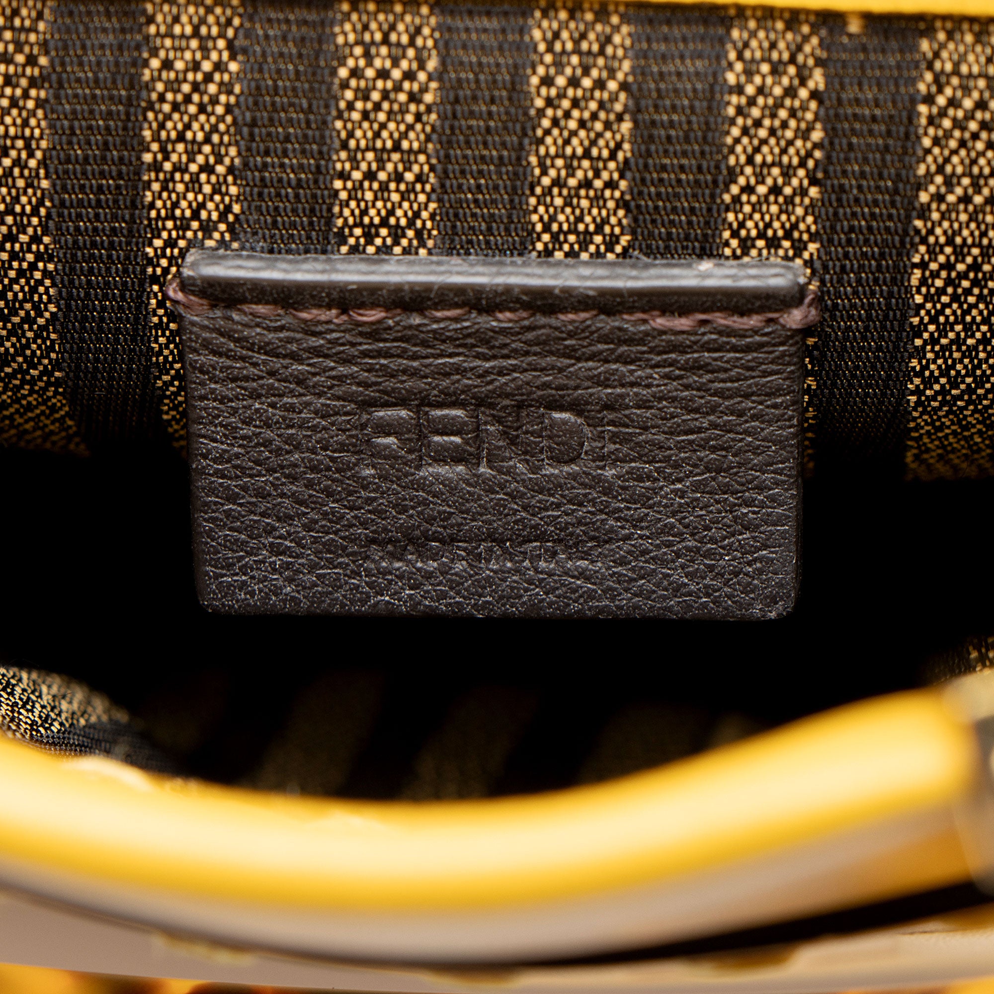 Fendi Leather Sunshine Mini Shopper Tote