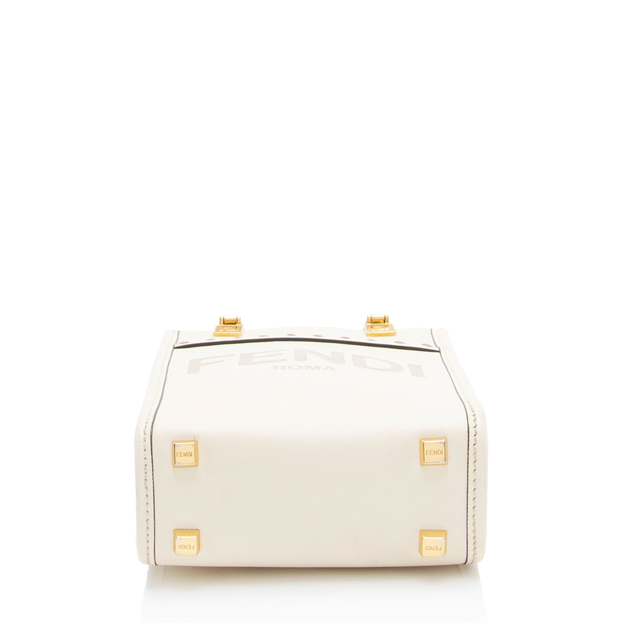 Fendi Leather Sunshine Mini Shopper Tote