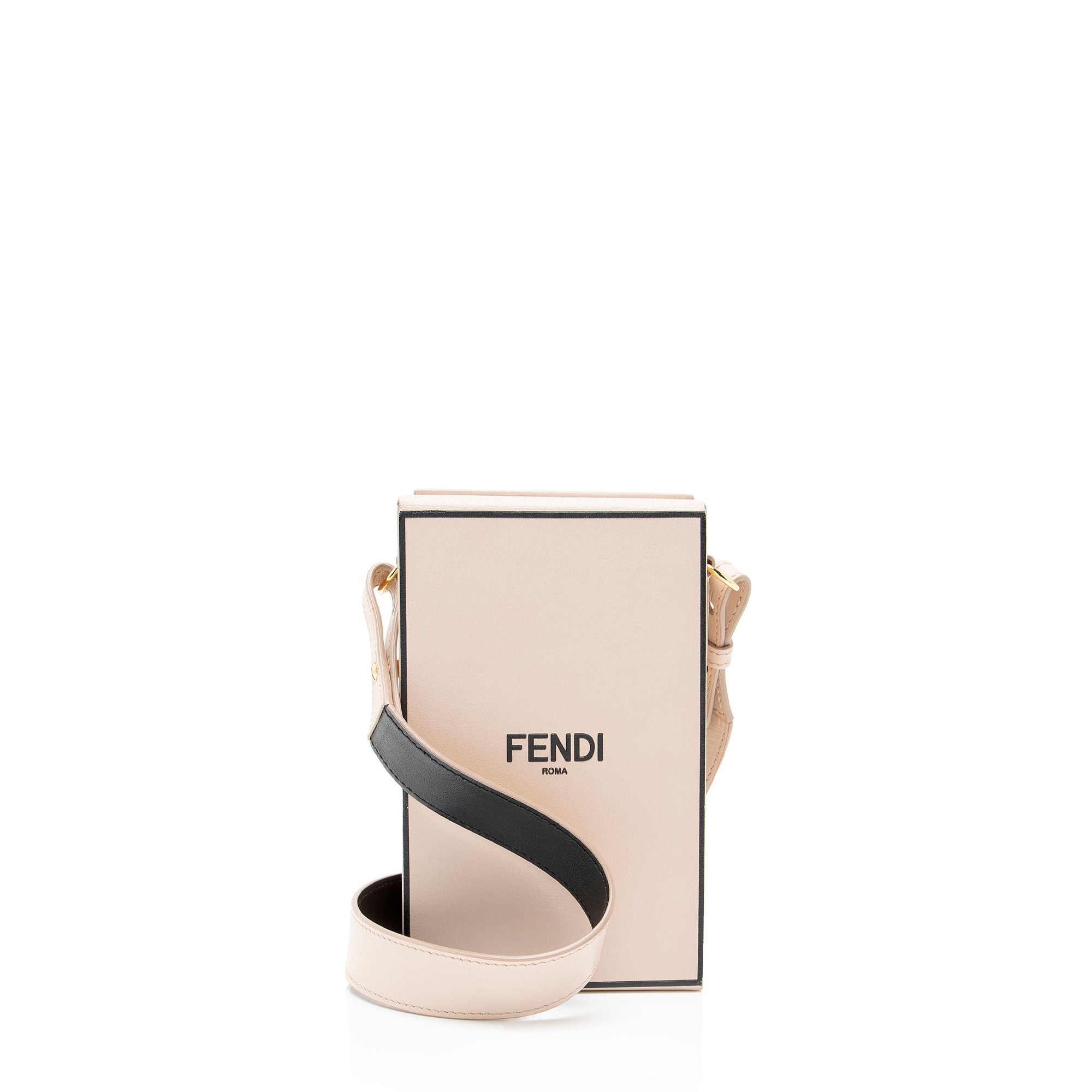 Fendi Leather Vertical Box Shoulder Bag