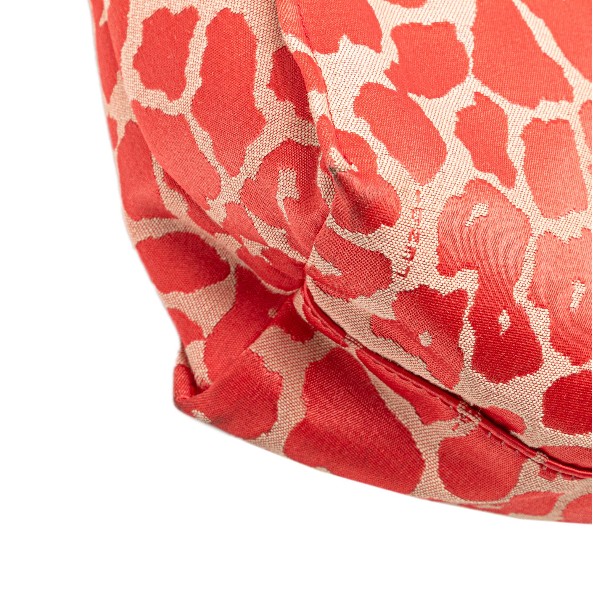 Fendi Leopard Print Canvas Shopper Tote