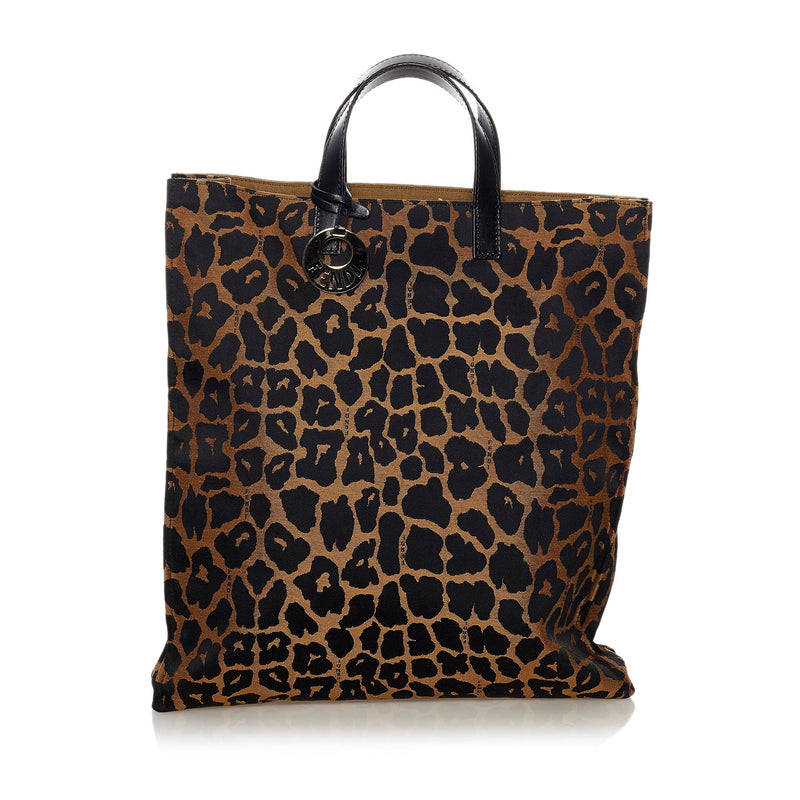 Fendi Leopard Print Nylon Tote Bag (SHG-33837) – LuxeDH