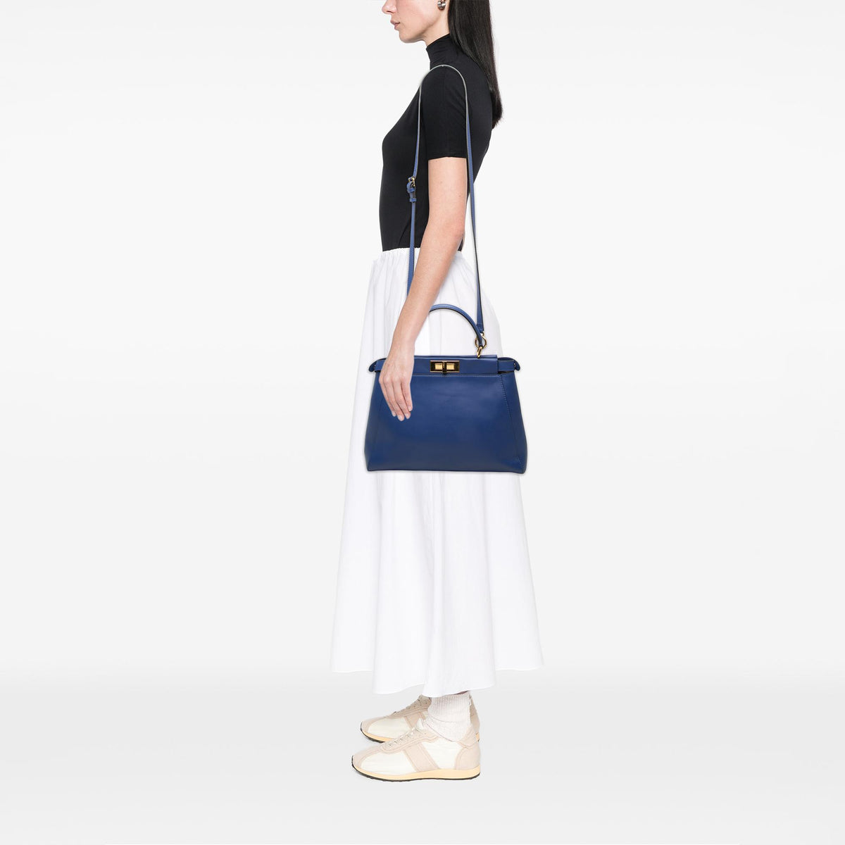 Fendi Medium Calfskin Peekaboo Iconic Satchel
