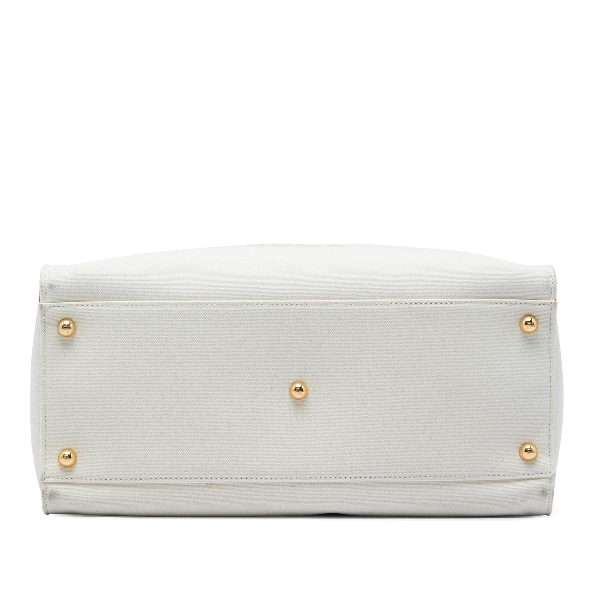 Fendi Medium Canvas Sunshine Shopper Tote
