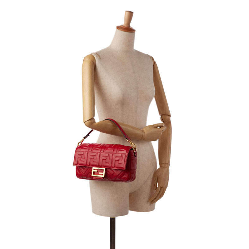 Fendi zucca baguette large sales