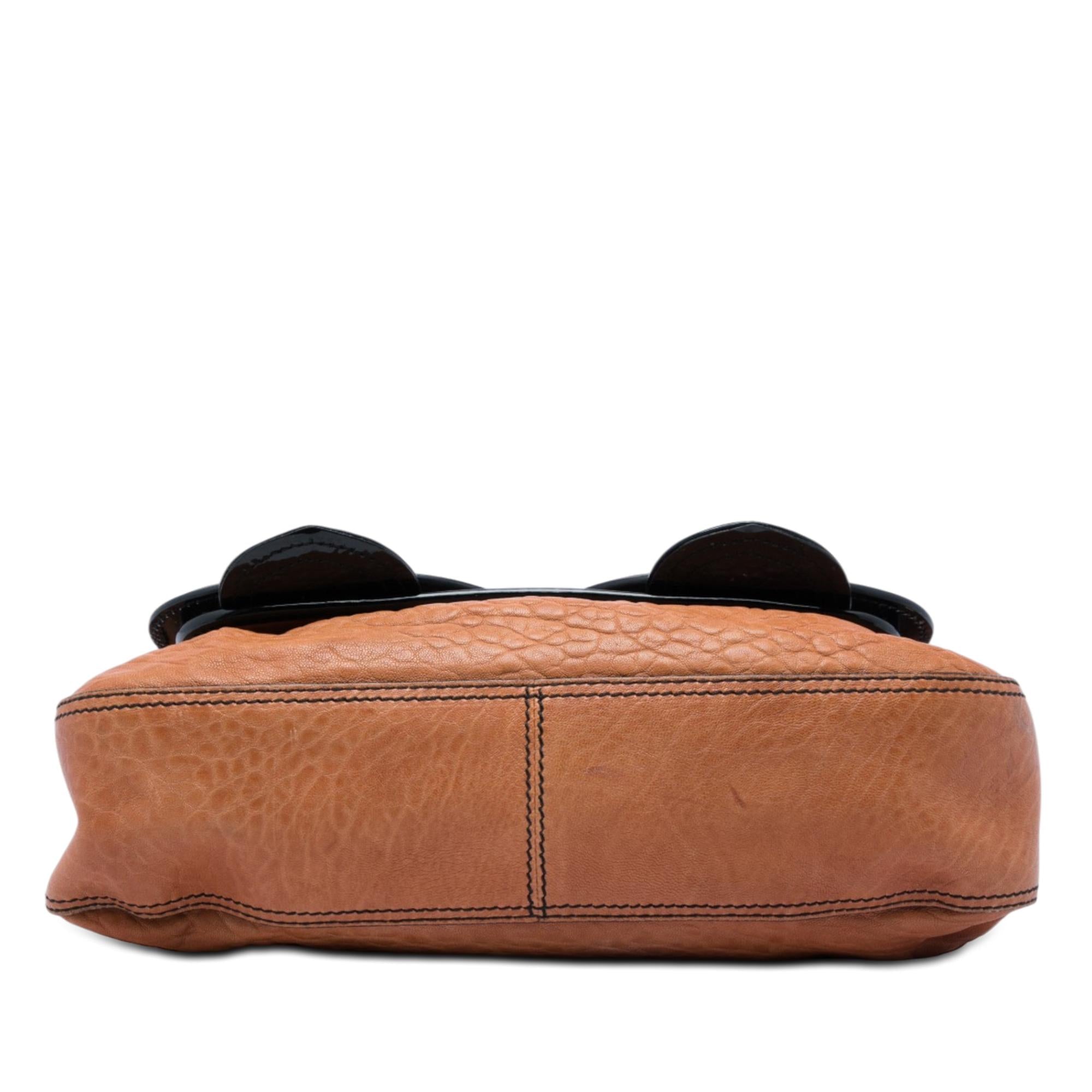 Fendi Medium Leather B Bag Top Handle Bag