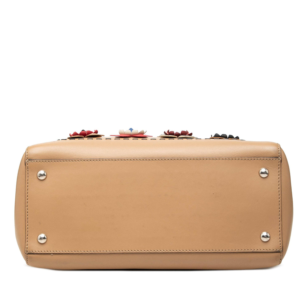 Fendi Medium Leather Flowerland Dotcom Satchel