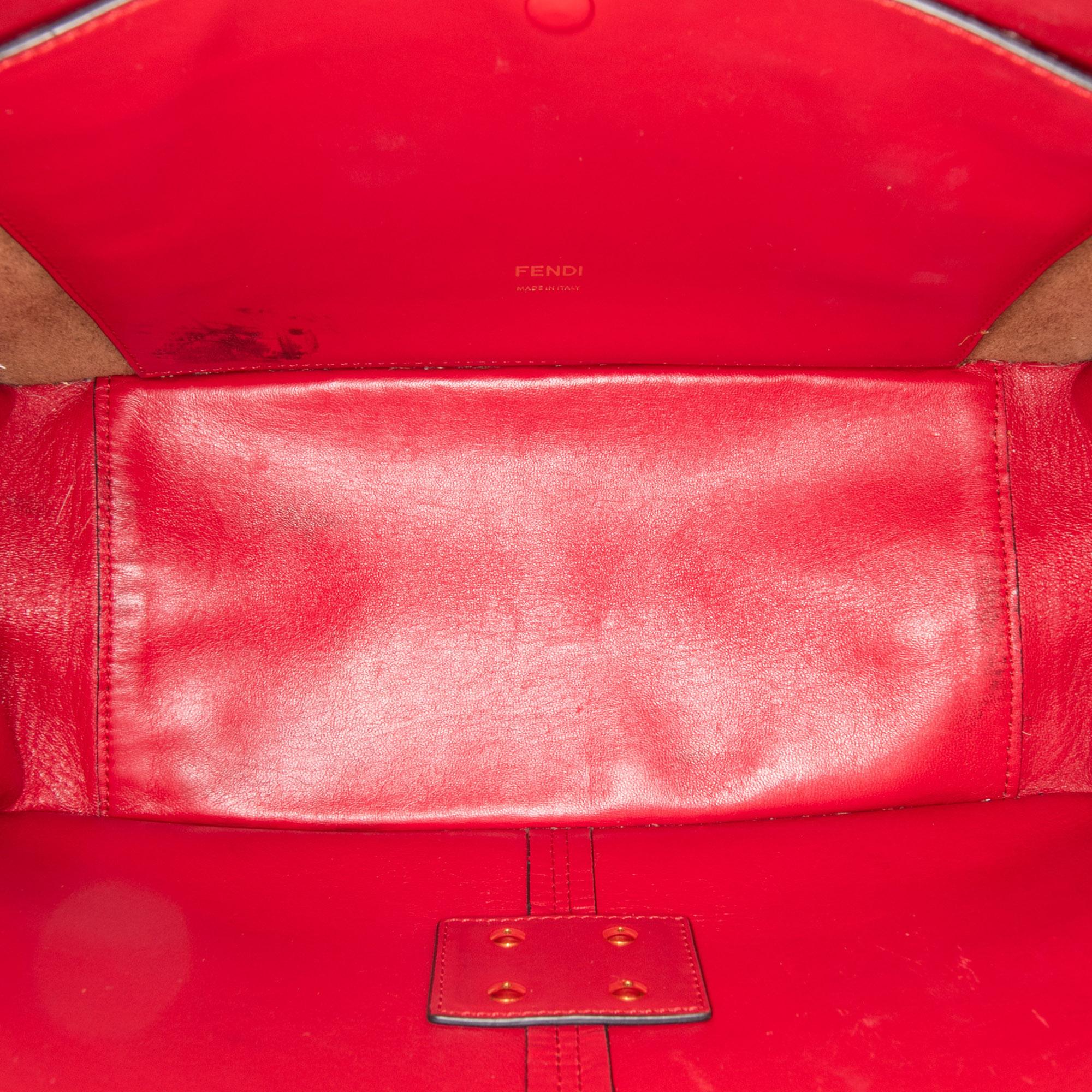 Fendi Medium Leather Kan U Shoulder Bag